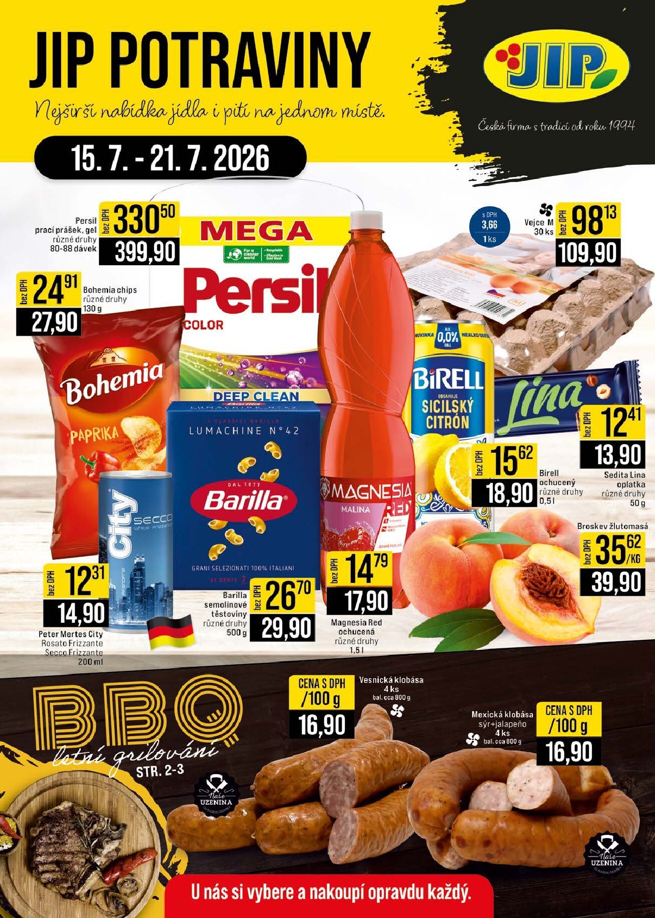 Budoucí JIP - České Budějovice, Most, Svoboda nad Úpou, Náchod, Sušice leták platný od středy 15.07.2026 do úterý 21.07.2026