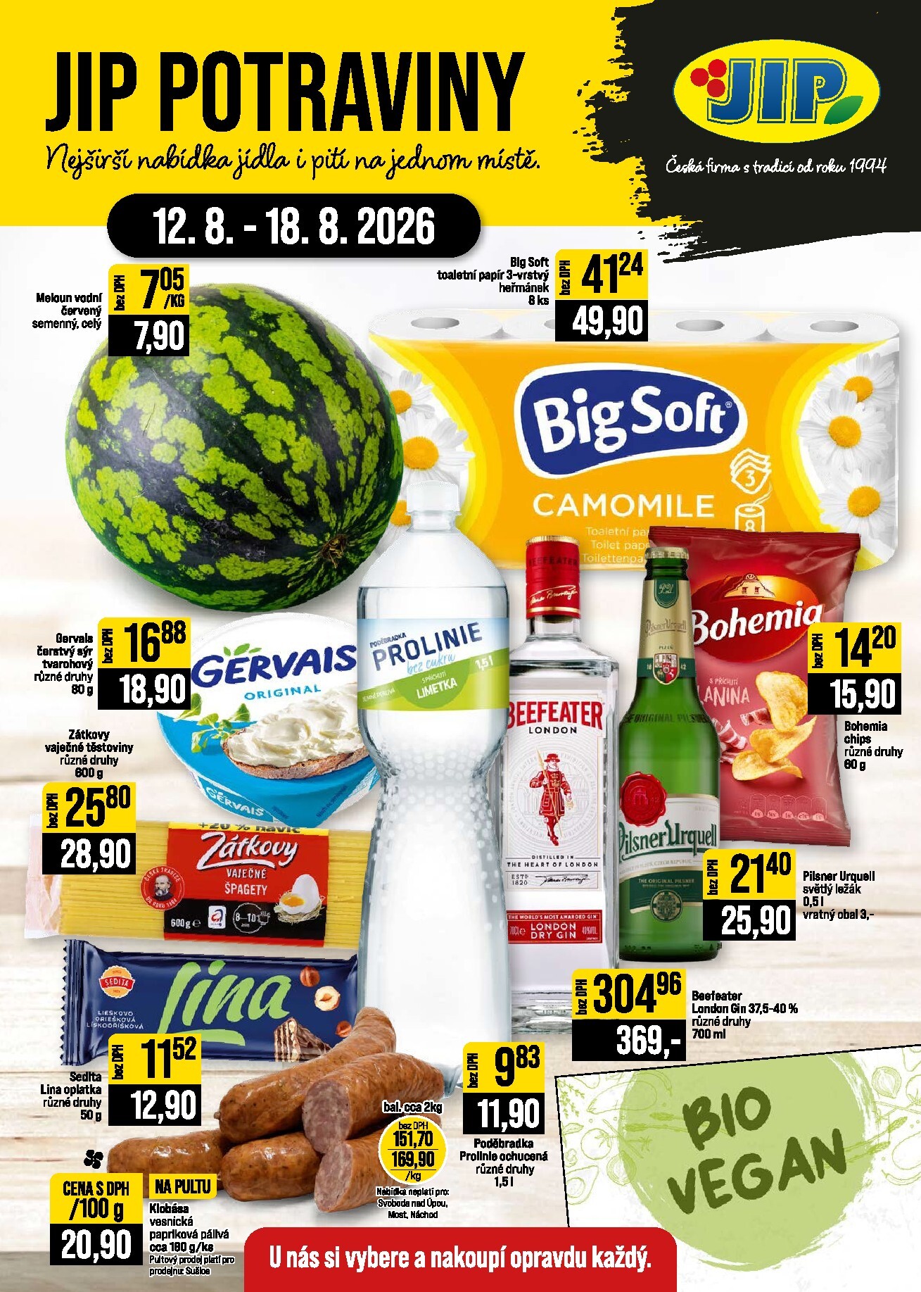 Budoucí JIP leták platný od středy 12.08.2026 do úterý 18.08.2026