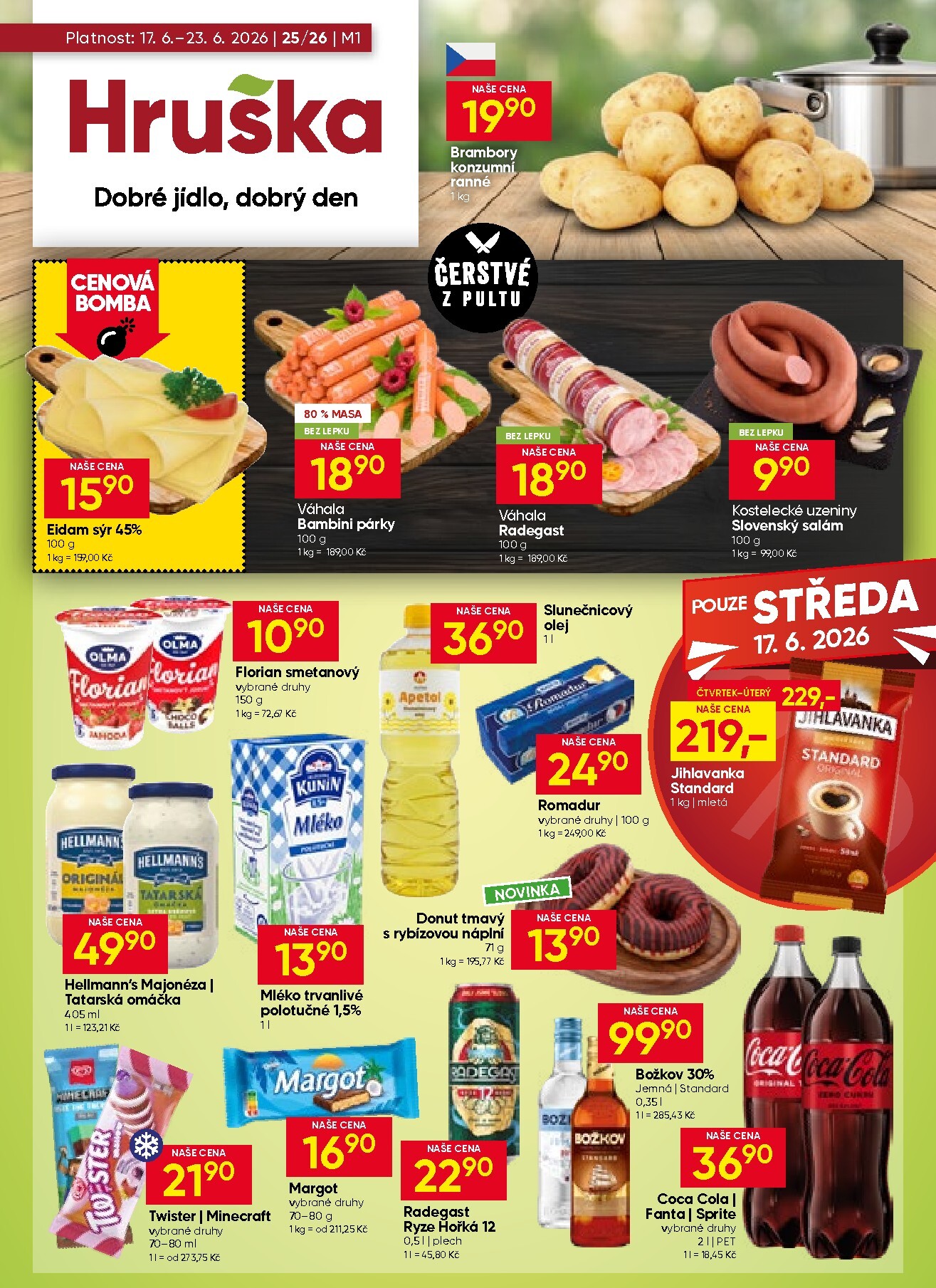 Aktuální Hruška leták platný od středy 17.06.2026 do úterý 23.06.2026