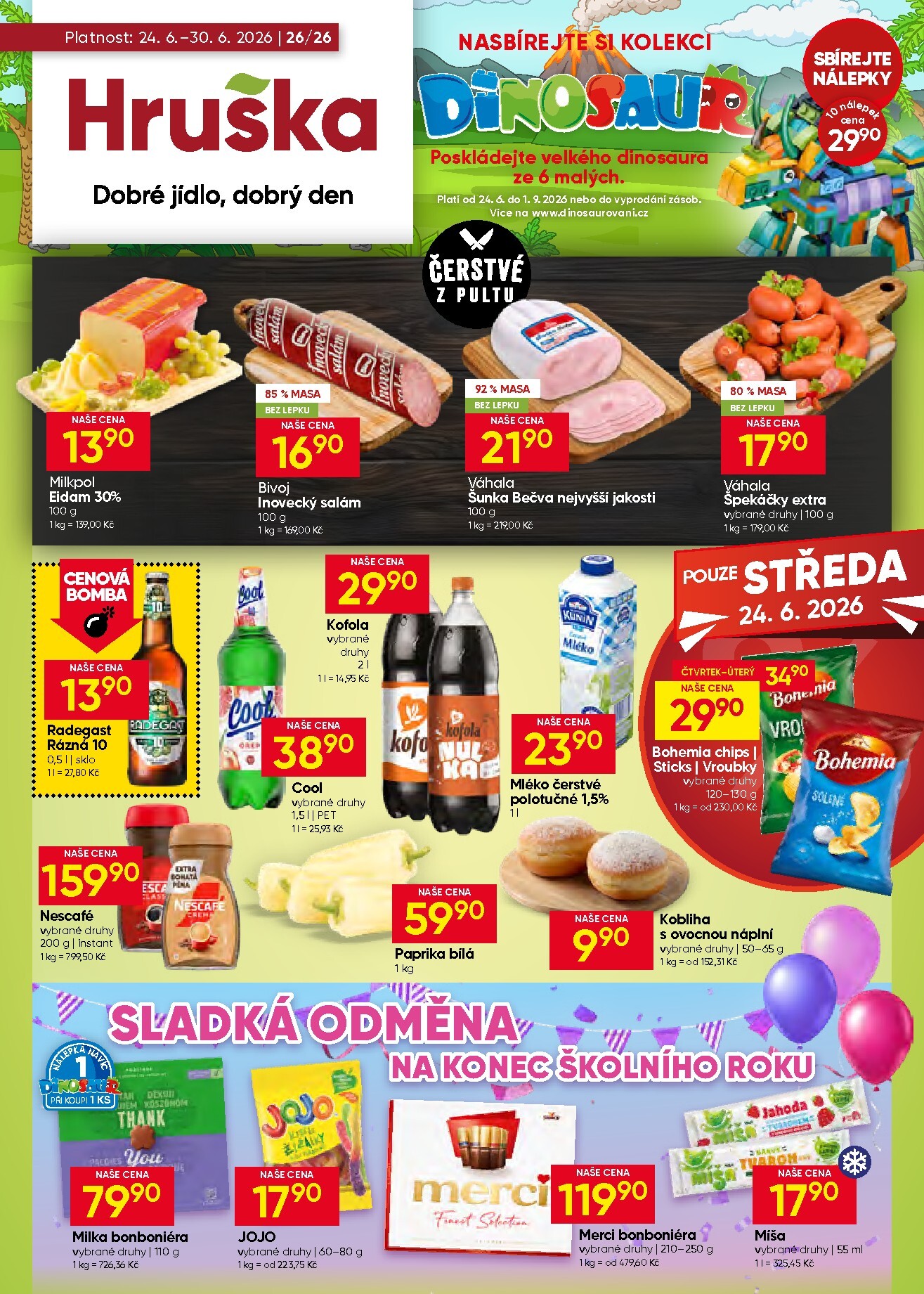 Aktuální Hruška leták platný od středy 24.06.2026 do úterý 30.06.2026