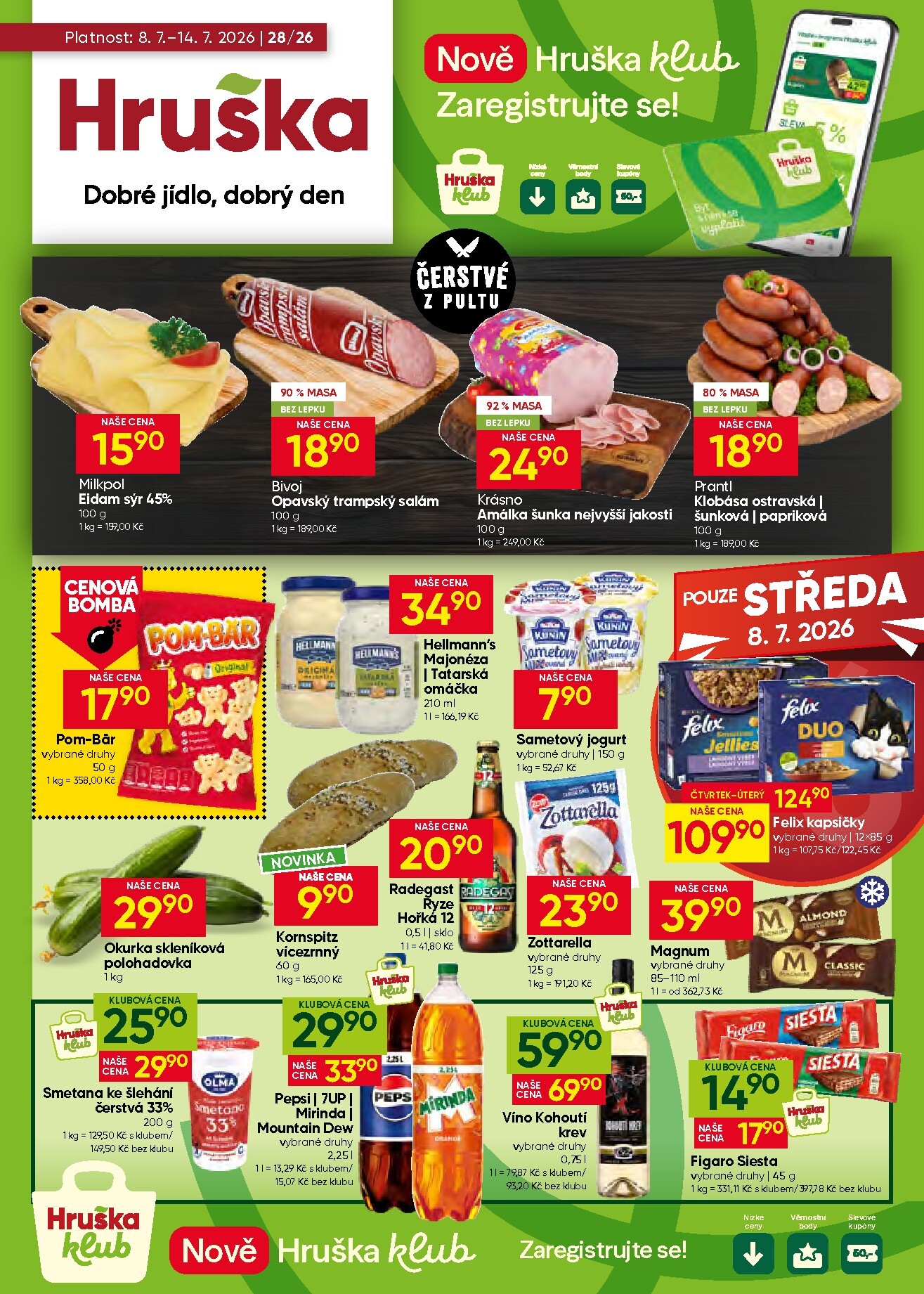 Aktuální Hruška leták platný od středy 08.07.2026 do úterý 14.07.2026