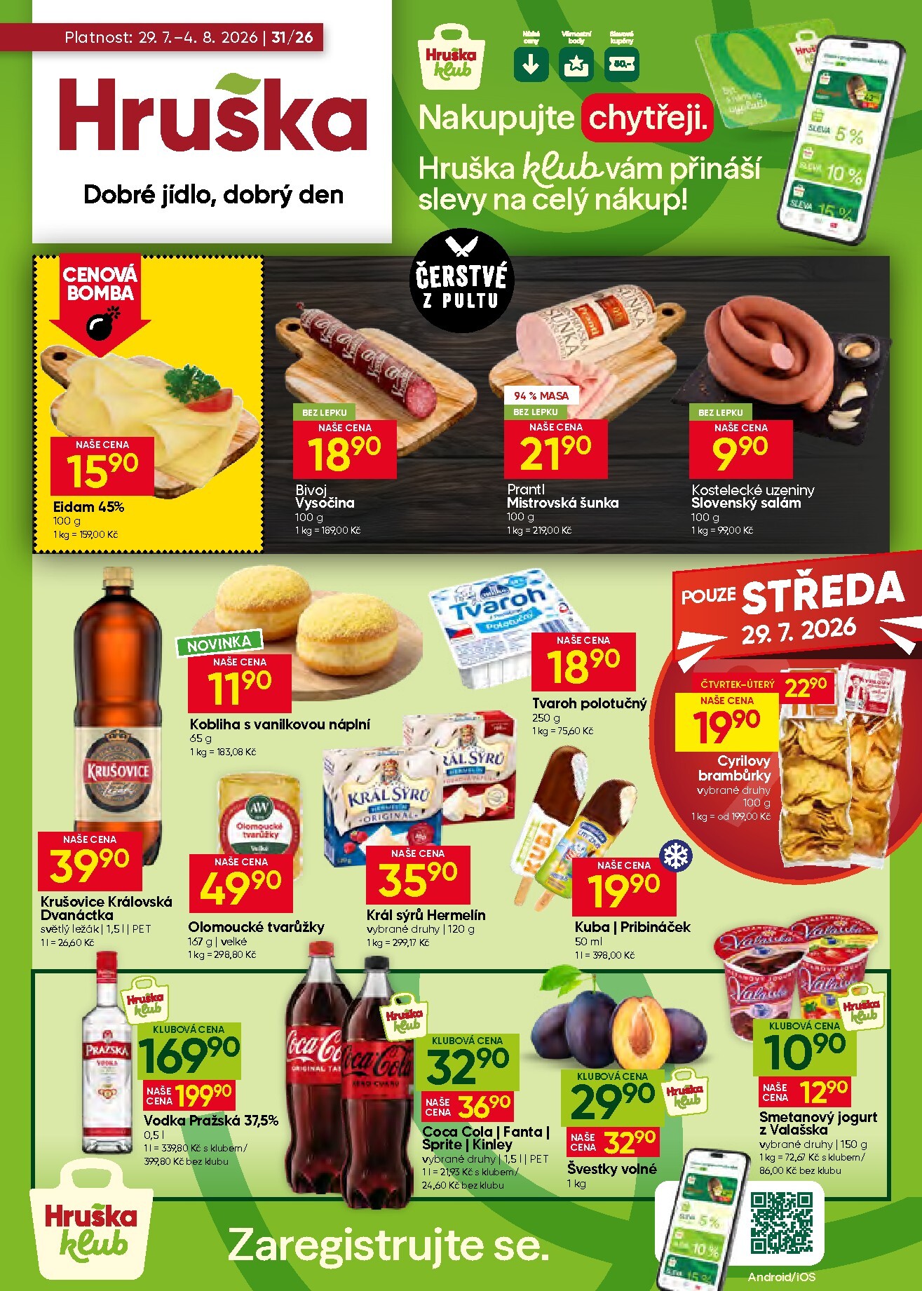Aktuální Hruška leták platný od středy 29.07.2026 do úterý 04.08.2026