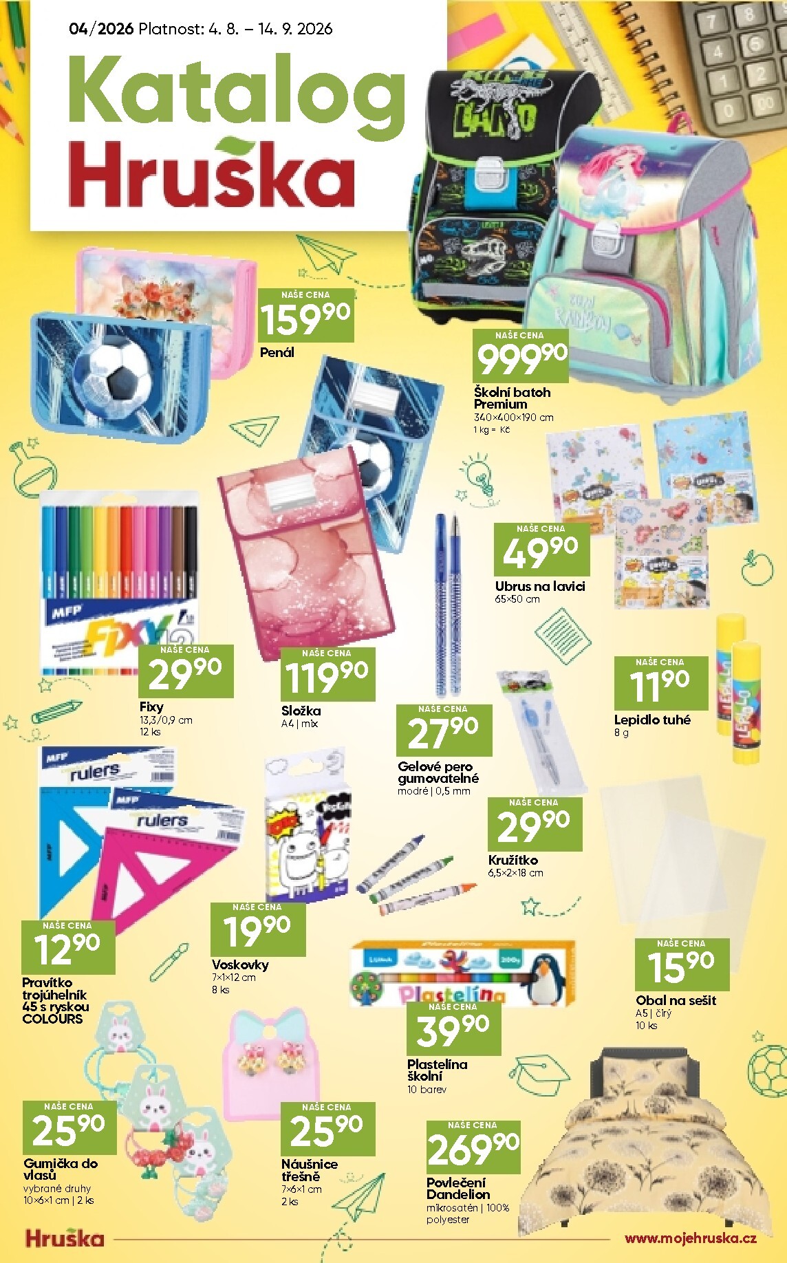 Aktuální Hruška katalog leták platný od úterý 04.08.2026 do pondělí 14.09.2026