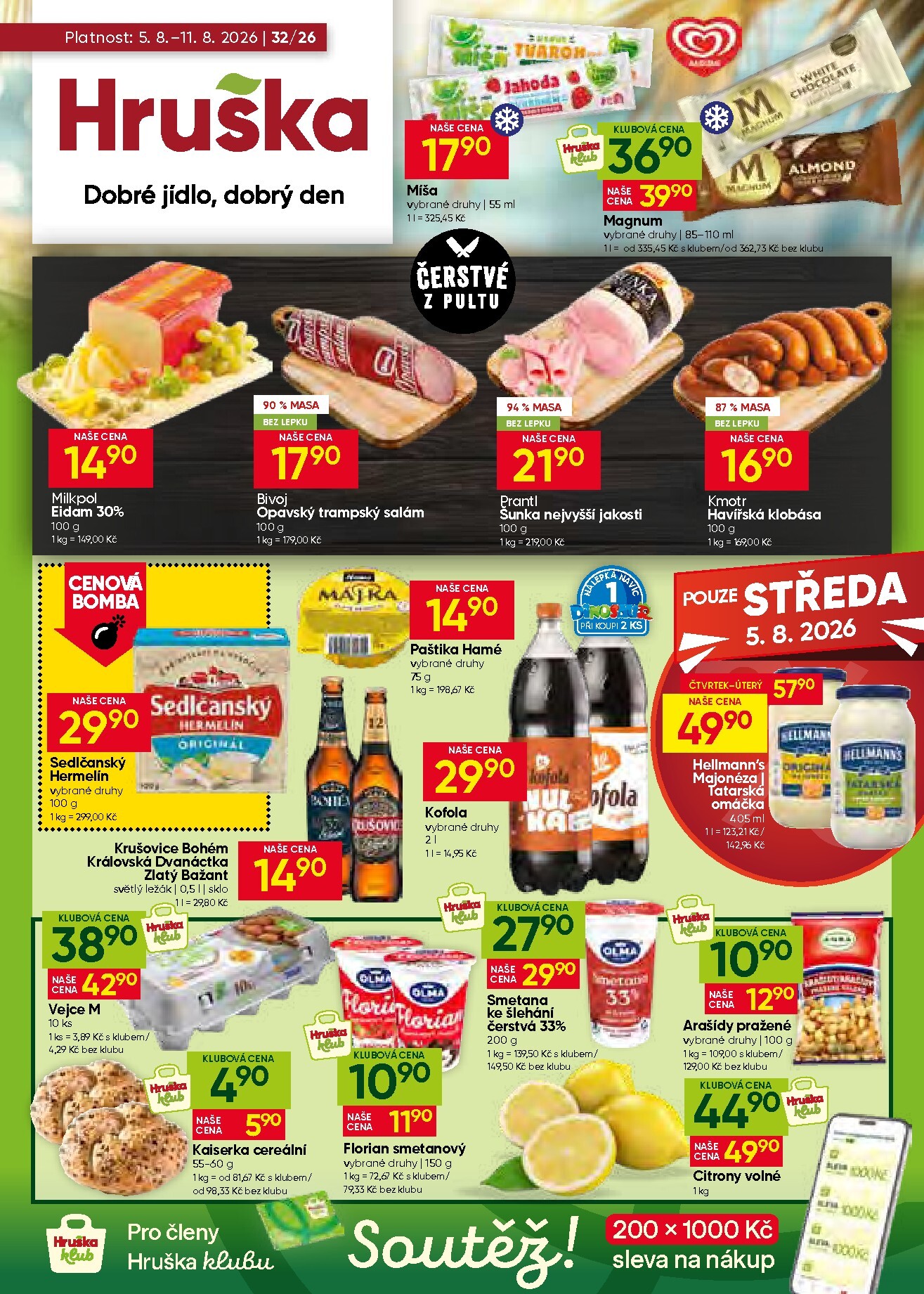 Aktuální Hruška leták platný od středy 05.08.2026 do úterý 11.08.2026