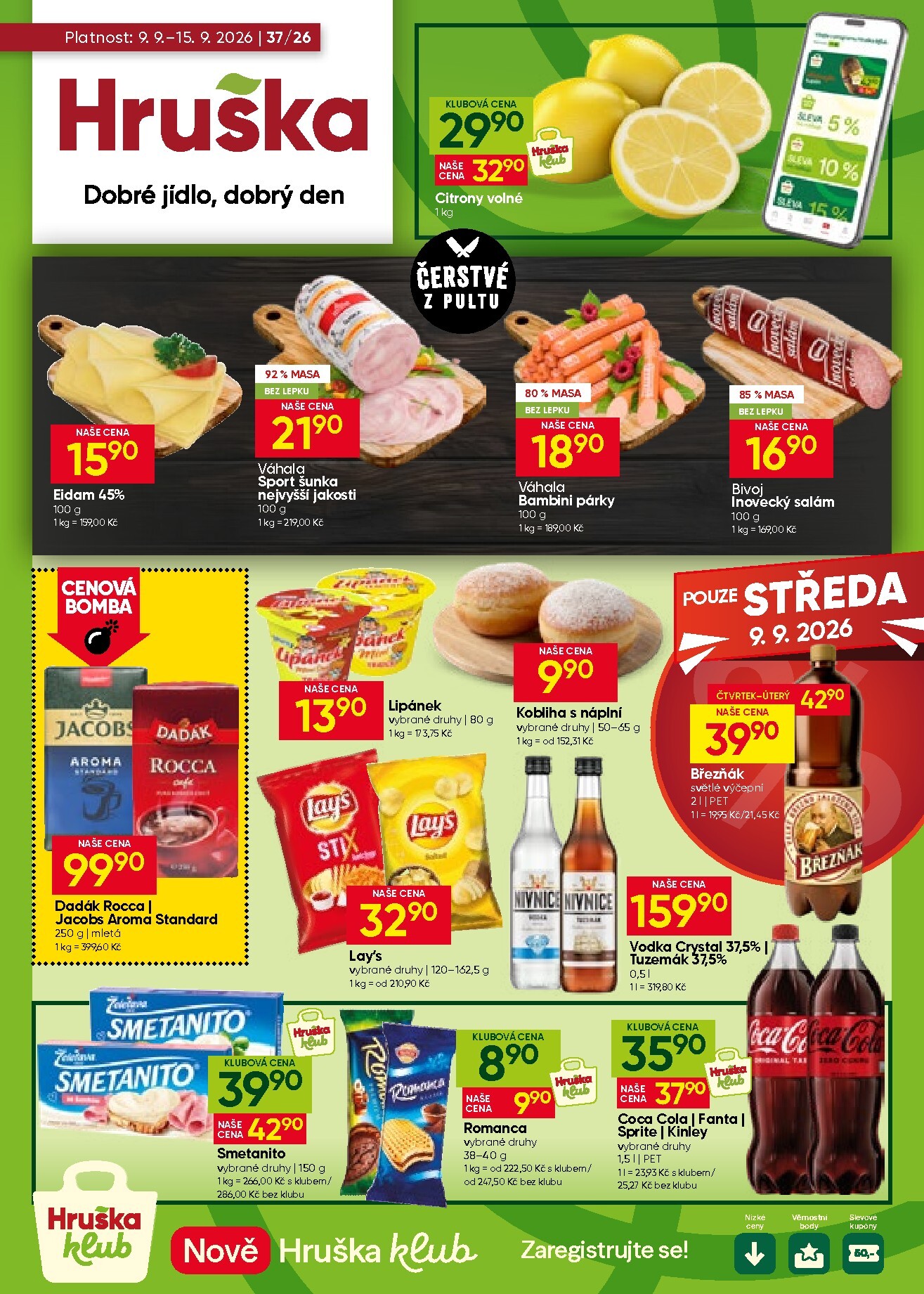 Aktuální Hruška leták platný od středy 09.09.2026 do úterý 15.09.2026