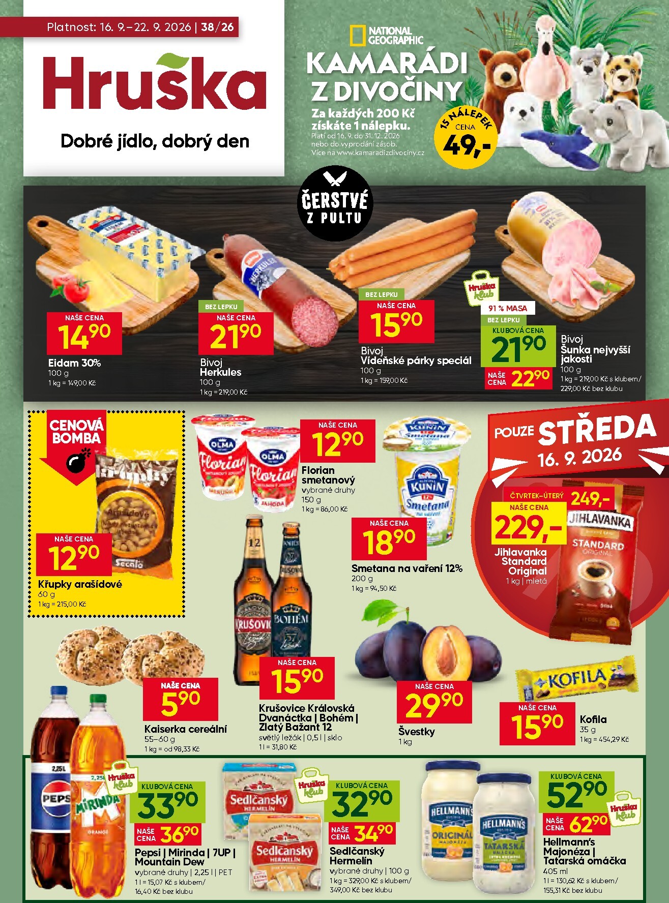 Aktuální Hruška leták platný od středy 16.09.2026 do úterý 22.09.2026