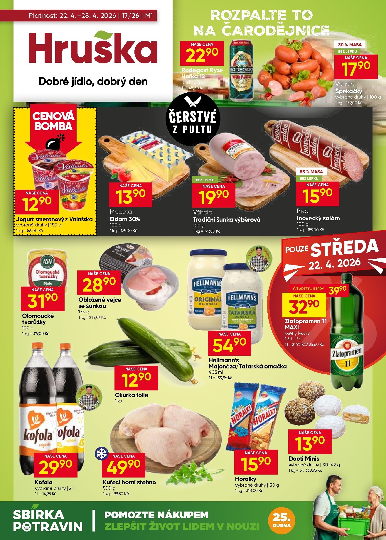 Aktuální Hruška leták platný od středy 22.04.2026 do úterý 28.04.2026