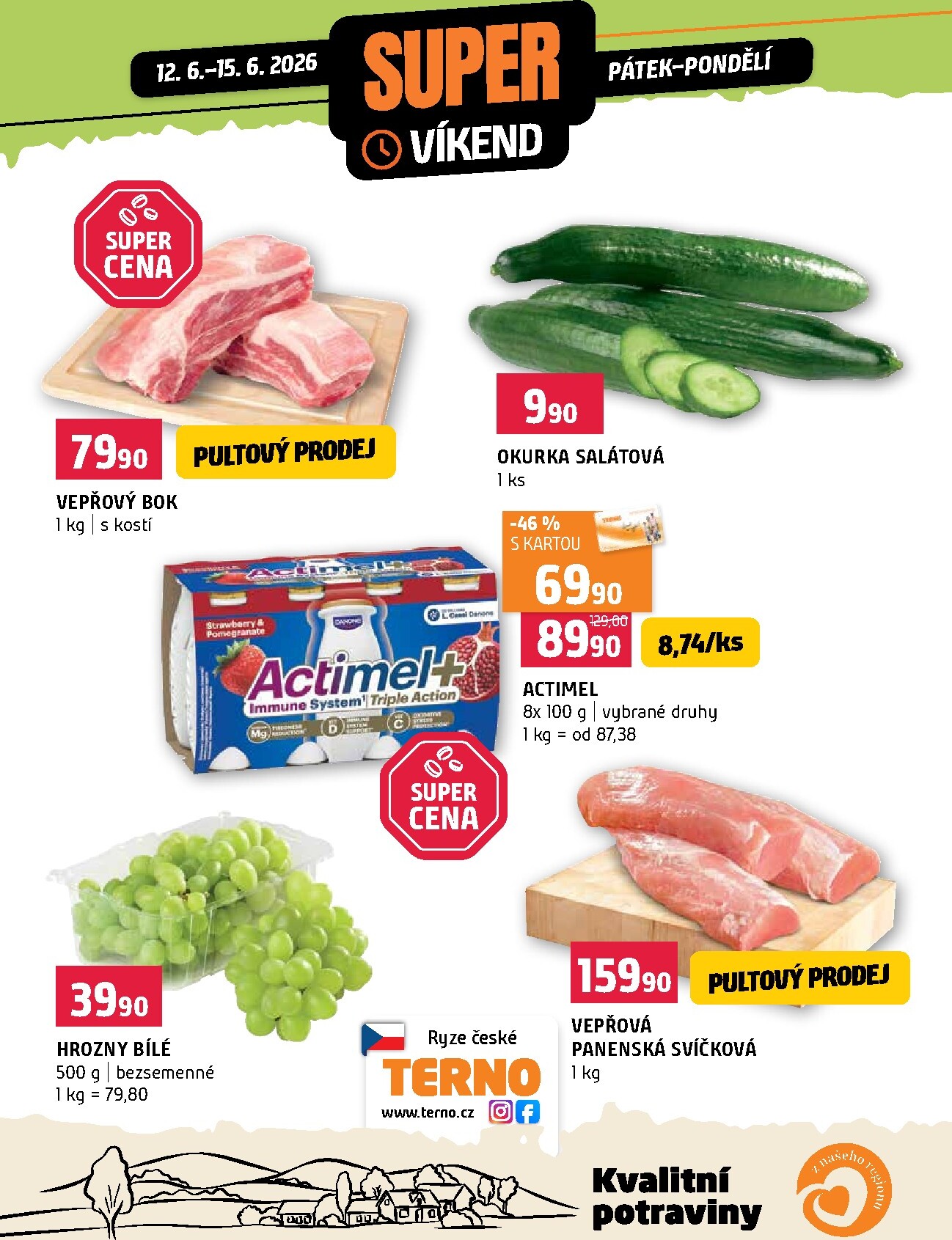 Terno - Super víkend leták na příští týden od pátku 12.06.2026 do pondělí 15.06.2026