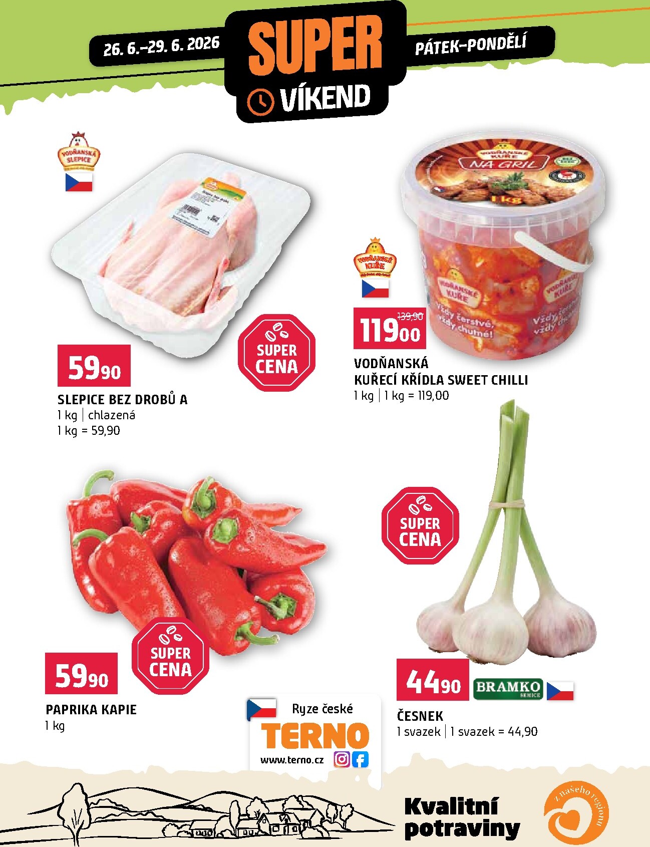 Terno - Super víkend leták na příští týden od pátku 26.06.2026 do pondělí 29.06.2026