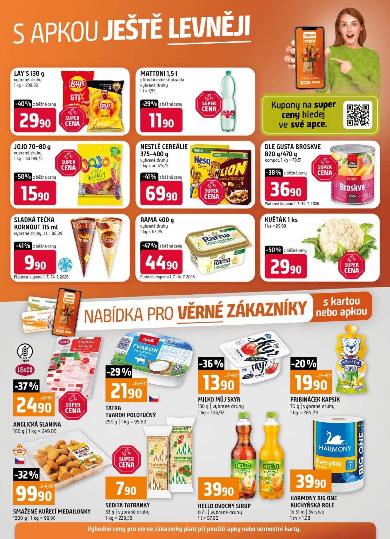 Budoucí Terno - S apkou ještě levněji leták platný od středy 01.07.2026 do úterý 07.07.2026