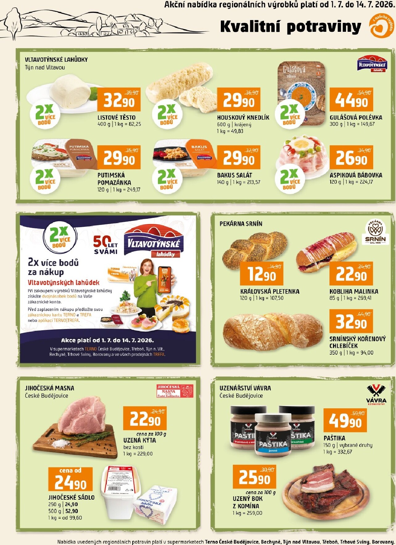 Budoucí Terno leták platný od středy 01.07.2026 do úterý 14.07.2026