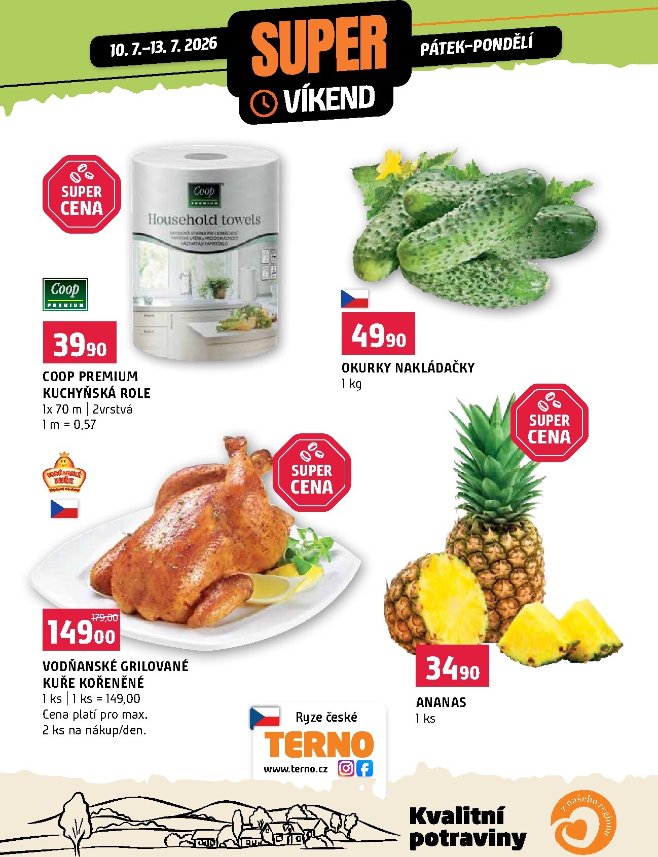Terno - Super víkend leták na příští týden od pátku 10.07.2026 do pondělí 13.07.2026