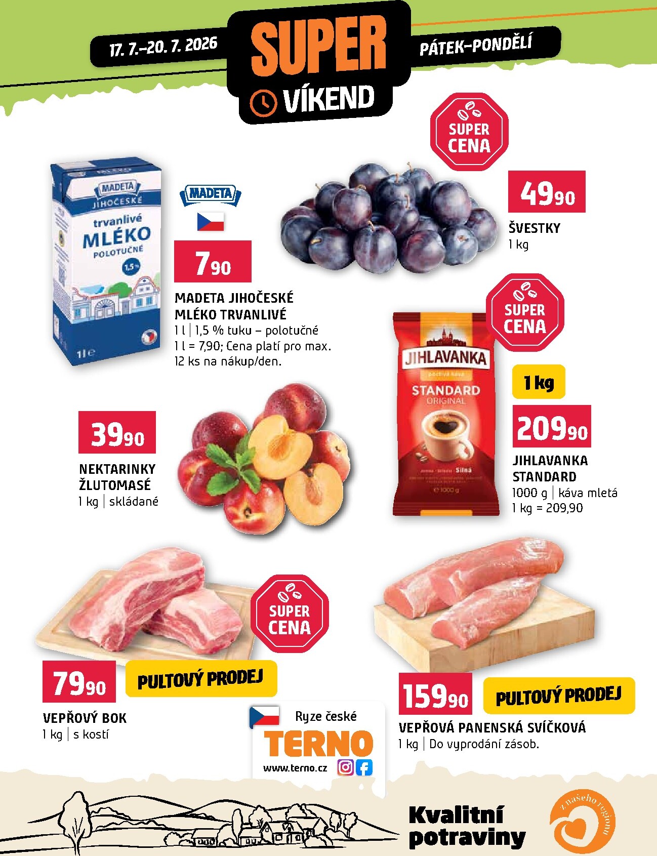 Terno - Super víkend leták na příští týden od pátku 17.07.2026 do pondělí 20.07.2026