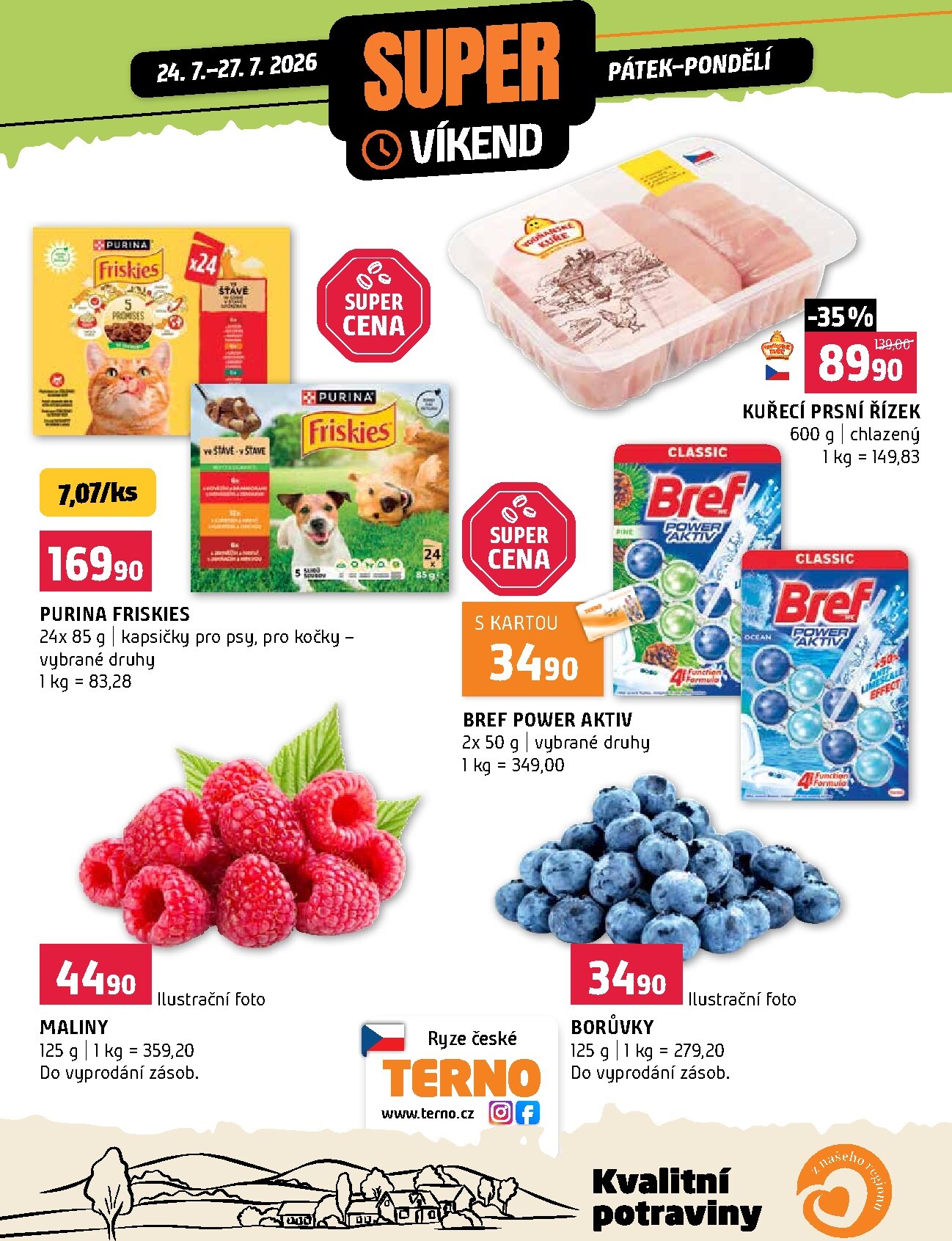 Terno leták na příští týden od pátku 24.07.2026 do pondělí 27.07.2026