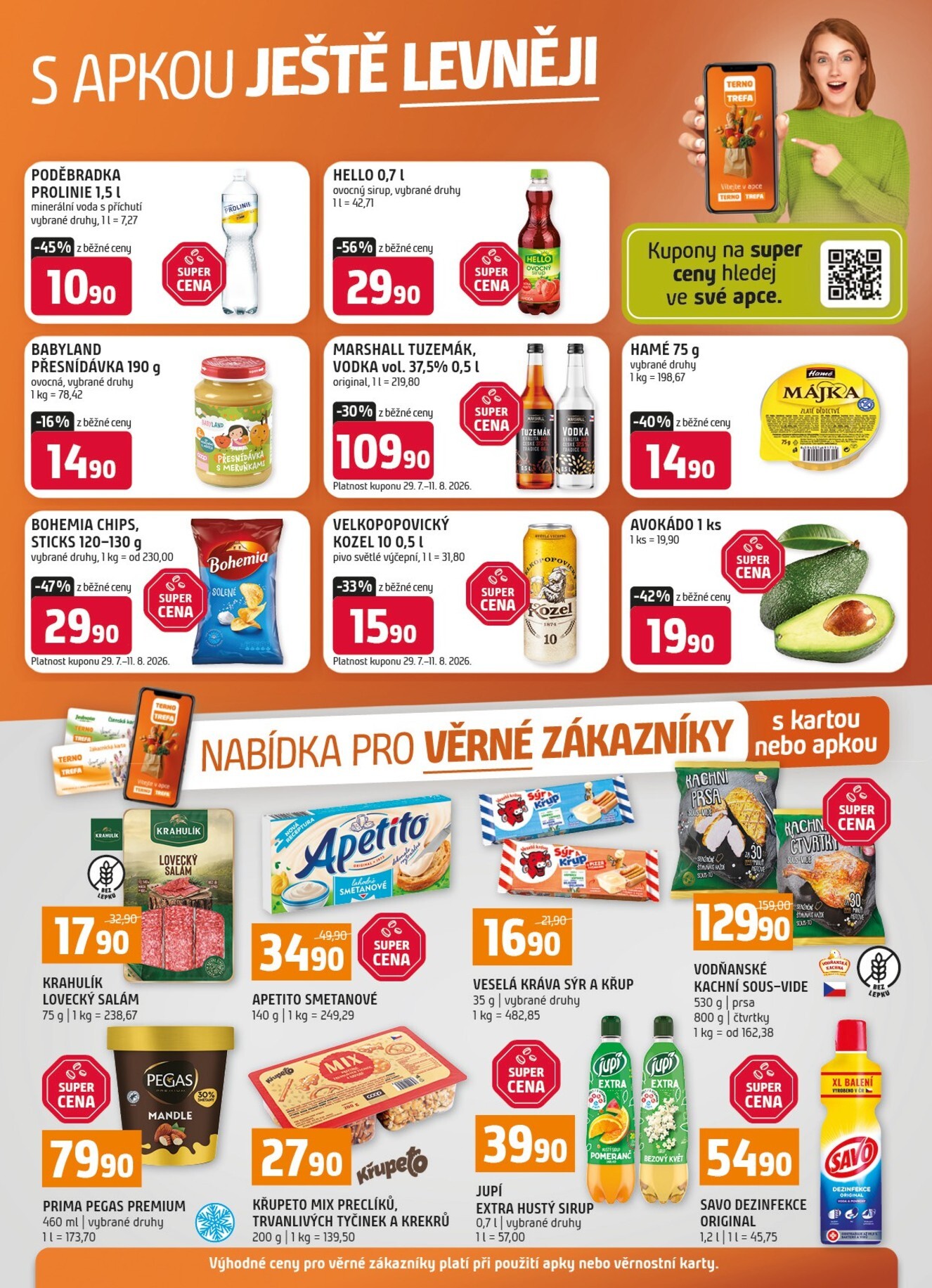Budoucí Terno - S apkou ještě levněji leták platný od středy 29.07.2026 do úterý 04.08.2026