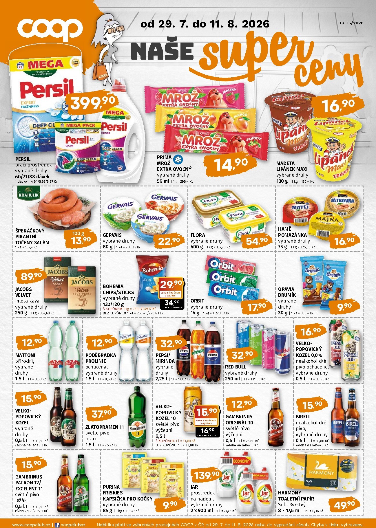 Budoucí Terno - Super ceny leták platný od středy 29.07.2026 do úterý 11.08.2026