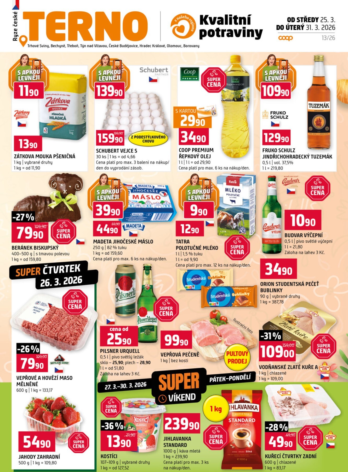 Terno leták platný od středy 25.03.2026 do úterý 31.03.2026