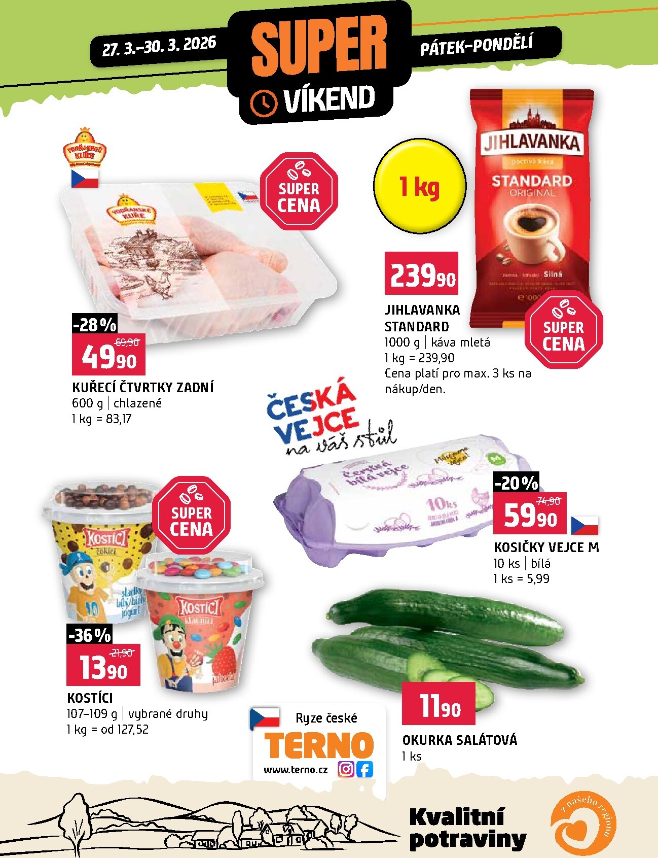 Terno - Super víkend leták platný od pátku 27.03.2026 do pondělí 30.03.2026