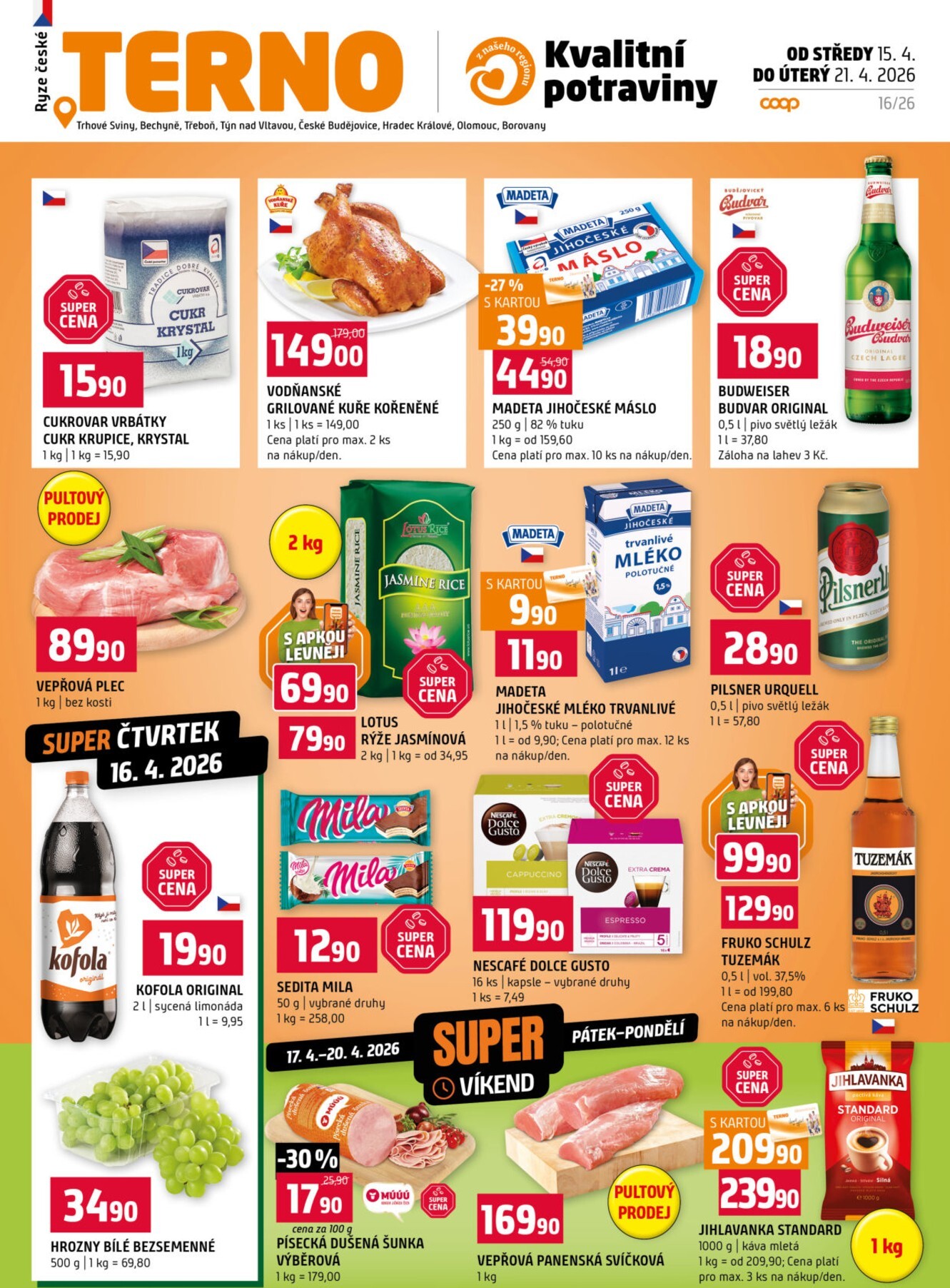 Budoucí Terno leták platný od středy 15.04.2026 do úterý 21.04.2026