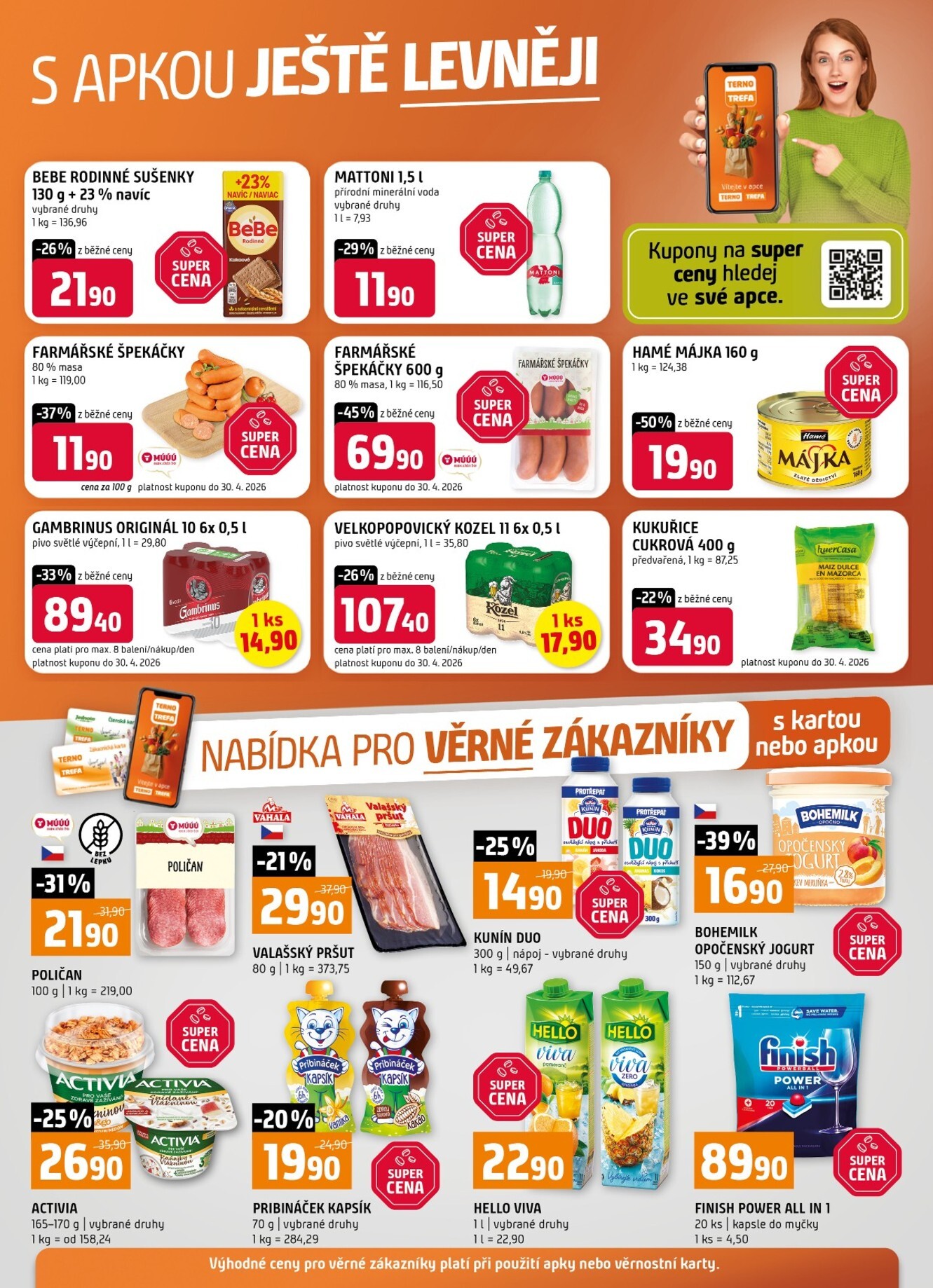 Budoucí Terno - S apkou ještě levněji leták platný od středy 22.04.2026 do úterý 28.04.2026