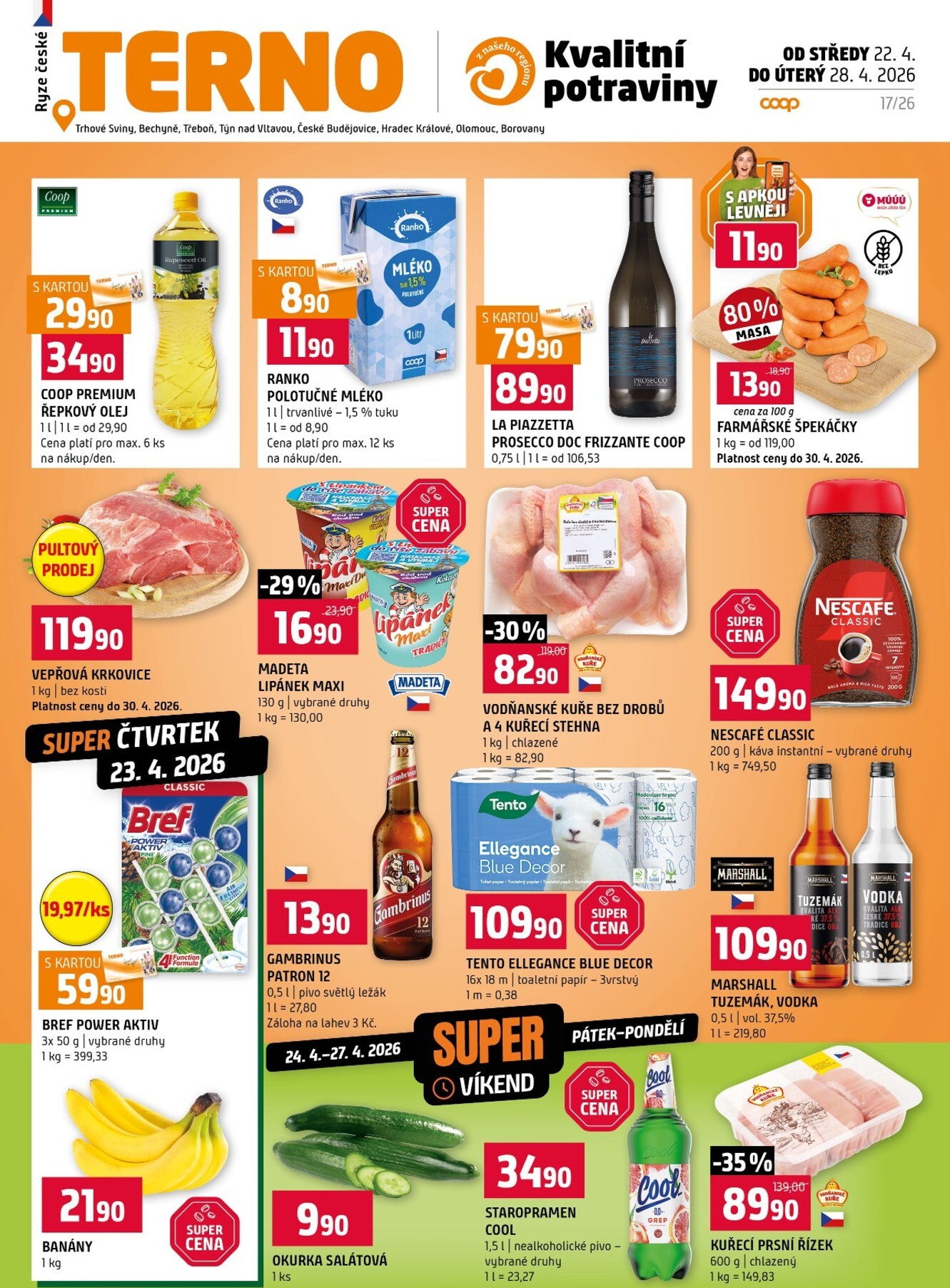 Budoucí Terno leták platný od středy 22.04.2026 do úterý 28.04.2026