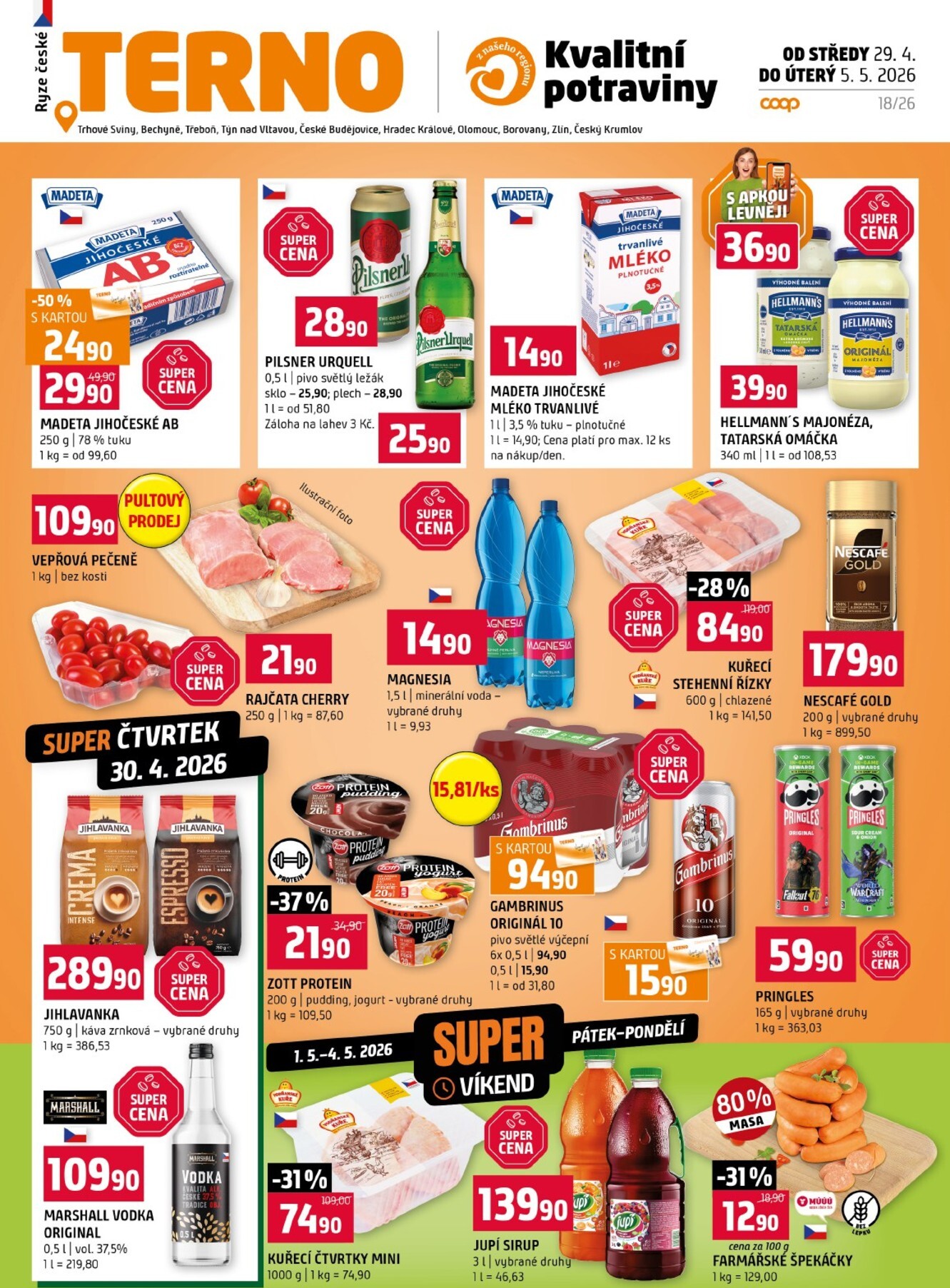 Budoucí Terno leták platný od středy 29.04.2026 do úterý 05.05.2026