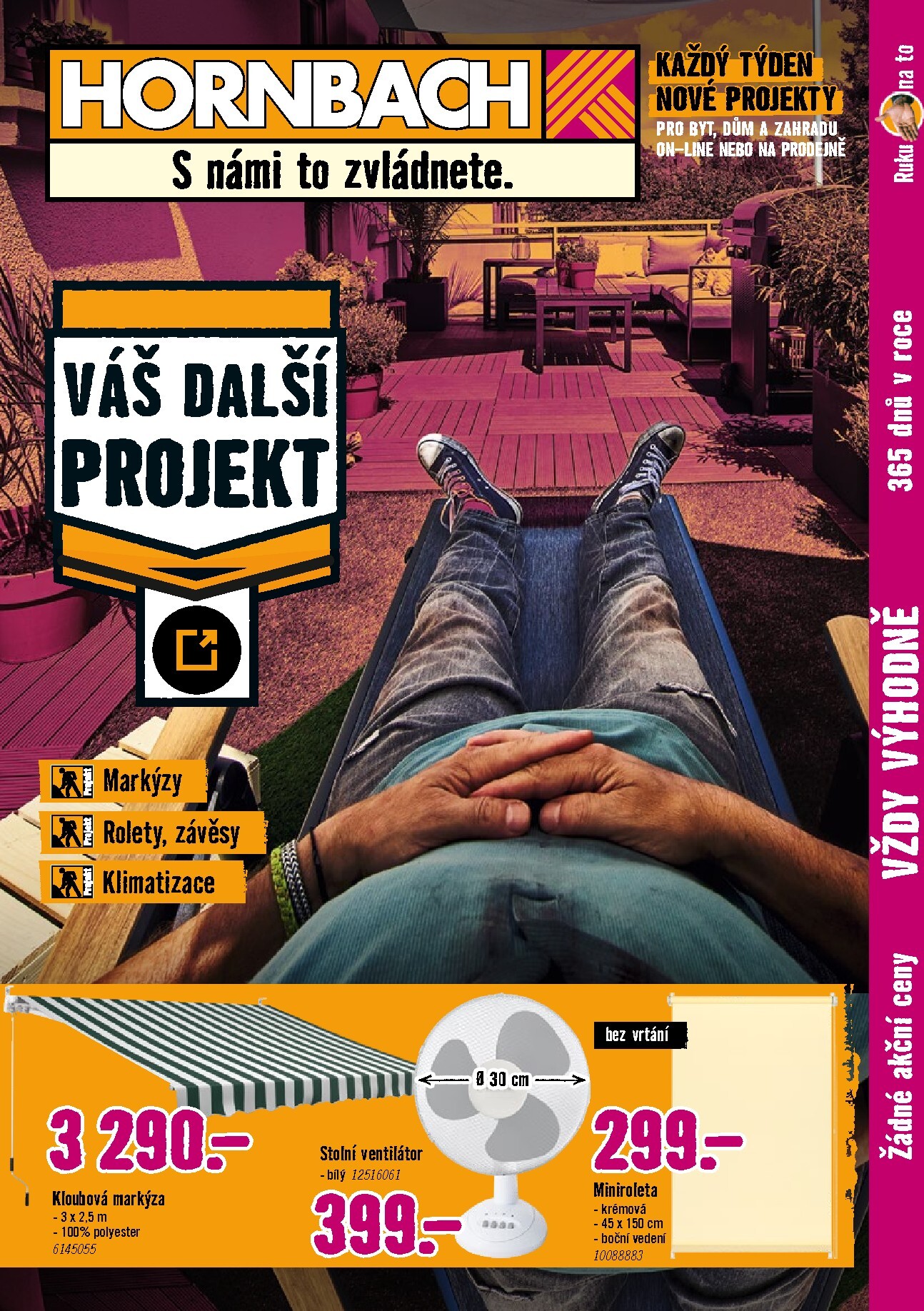 Aktuální Hornbach - Sluneční ochrana leták platný od středy 17.06.2026 do středy 01.07.2026