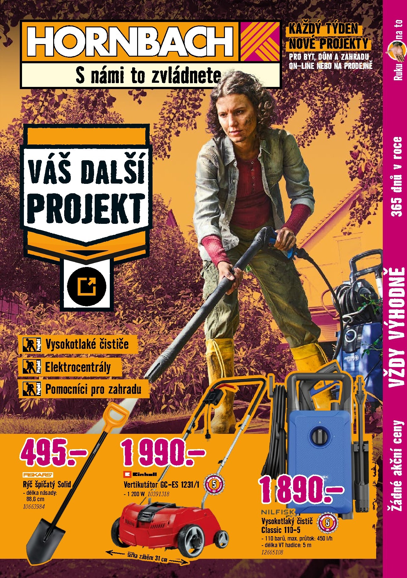 Hornbach - Jarní úklid leták platný od středy 25.03.2026 do středy 08.04.2026