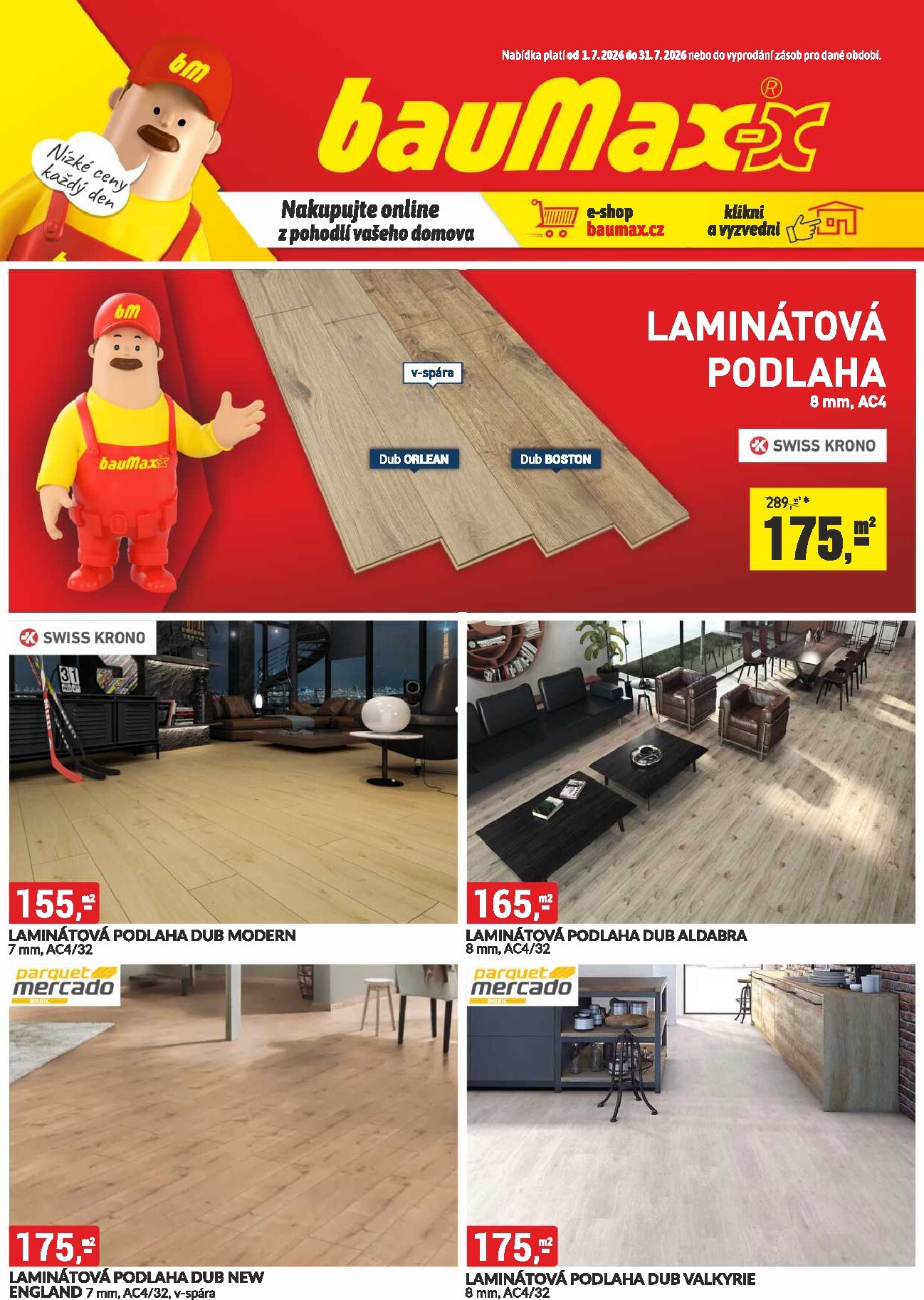 Aktuální Baumax leták platný od středy 01.07.2026 do pátku 31.07.2026