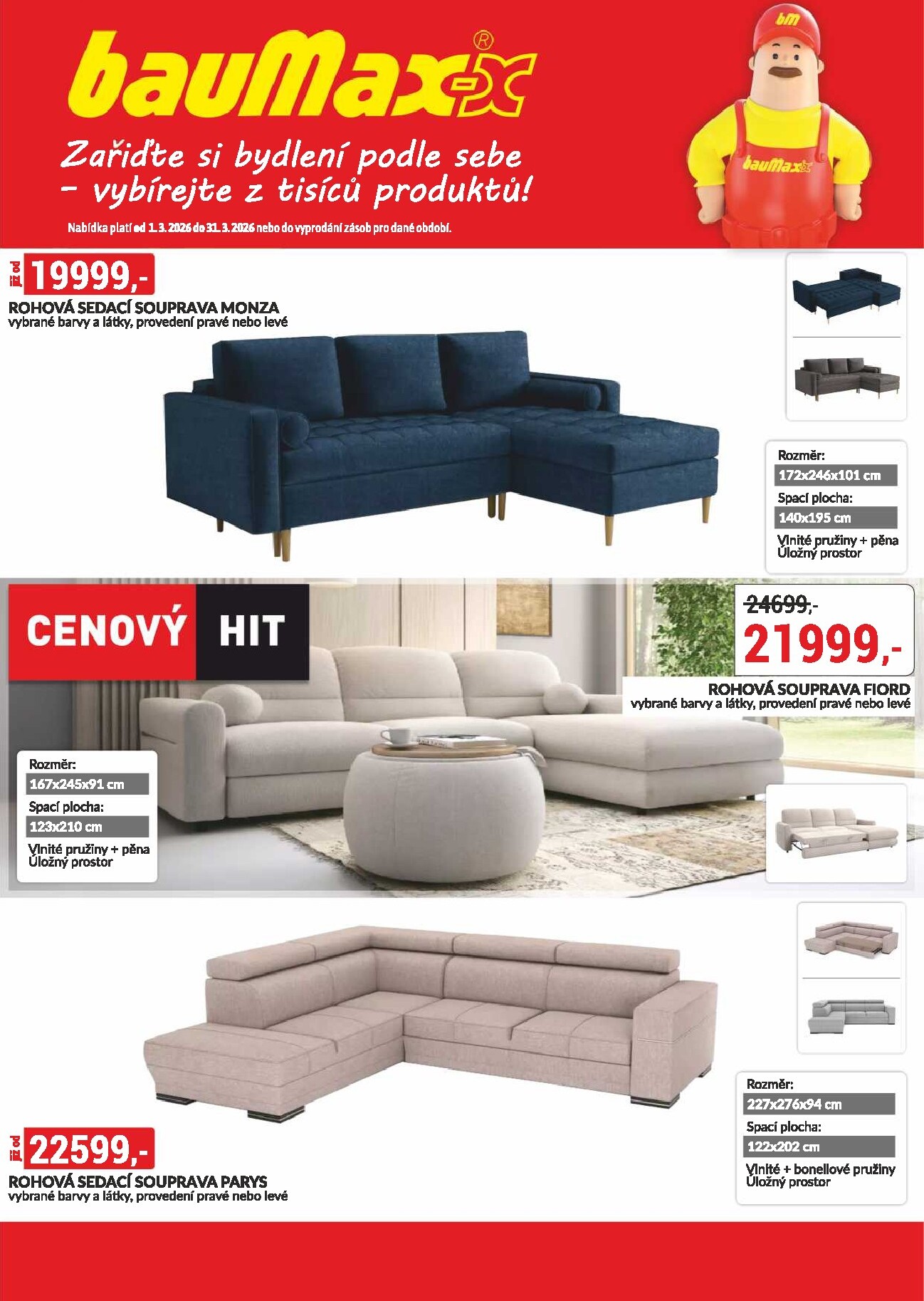 Baumax - Moderní bydlení leták platný od neděle 01.03.2026 do úterý 31.03.2026