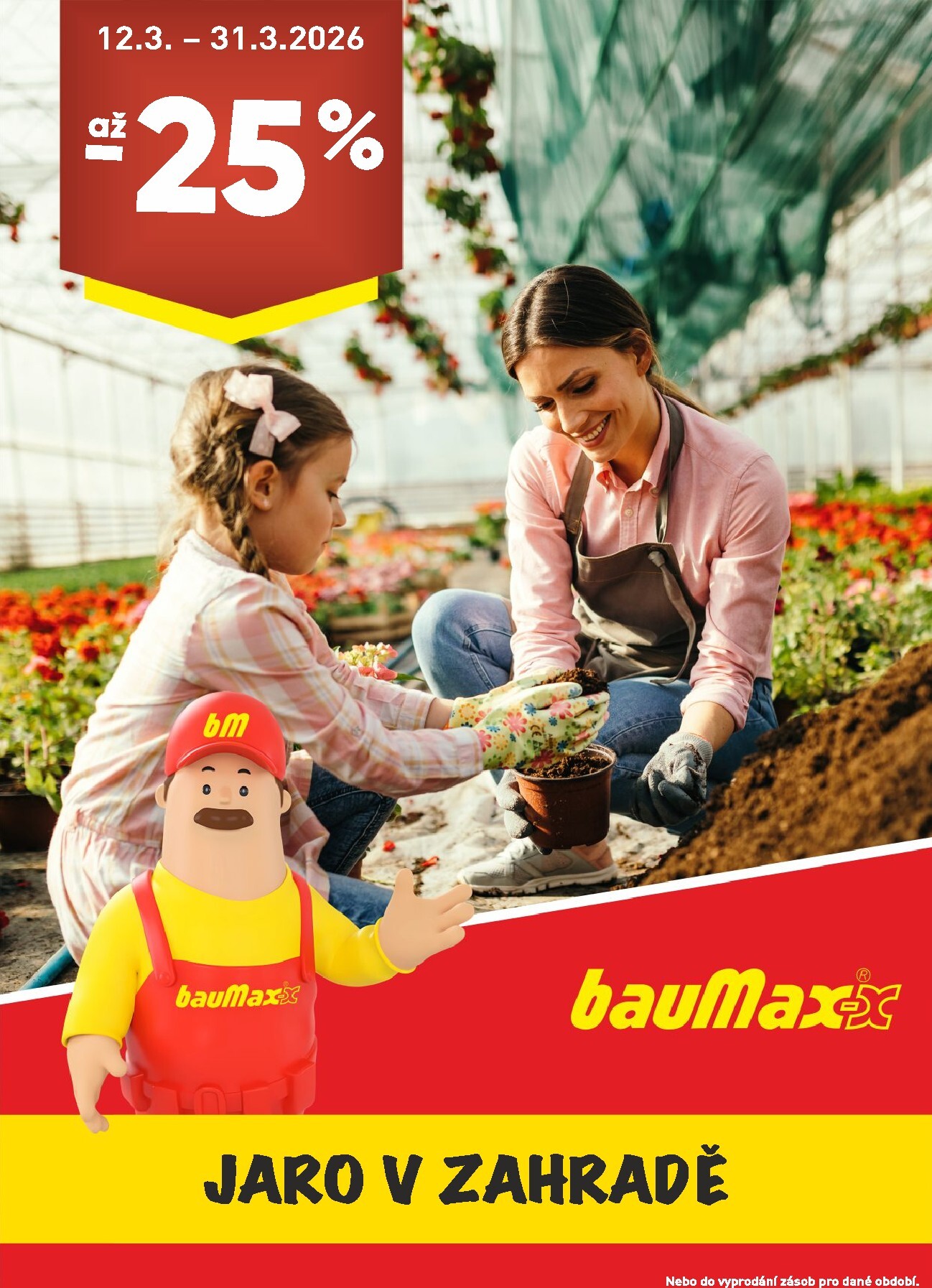 Baumax - Jaro v zahradě leták platný od čtvrtka 12.03.2026 do úterý 31.03.2026