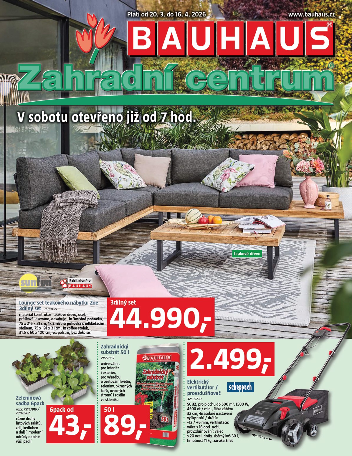 Bauhaus - Katalog Zahradní centrum leták platný od pátku 20.03.2026 do čtvrtka 16.04.2026