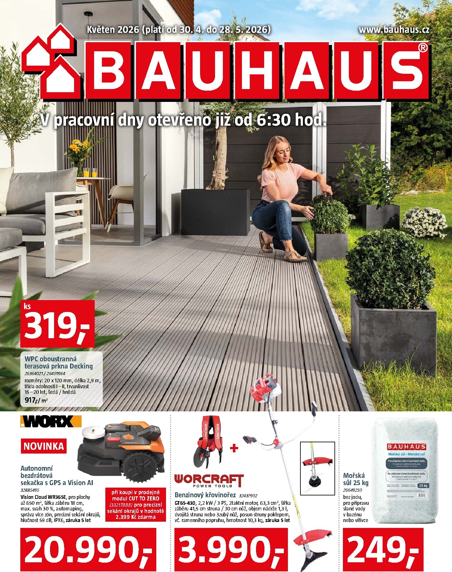 Aktuální Bauhaus leták platný od čtvrtka 30.04.2026 do čtvrtka 28.05.2026
