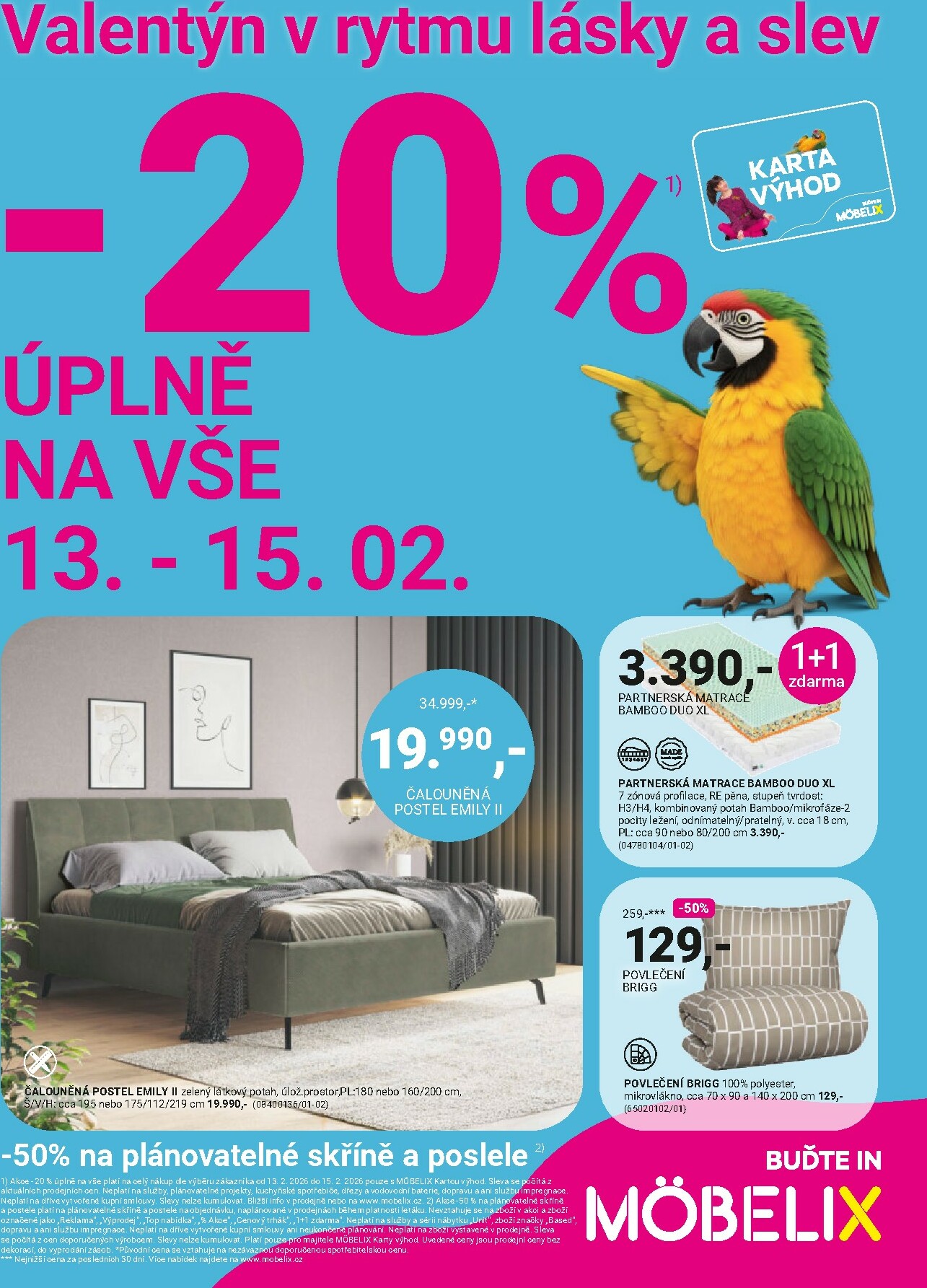 Möbelix leták platný od pondělí 09.02.2026 do neděle 08.03.2026