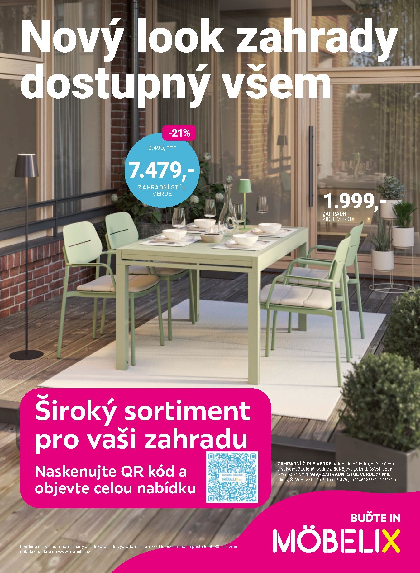 Möbelix - Zahrady leták platný od pondělí 09.03.2026 do neděle 05.04.2026