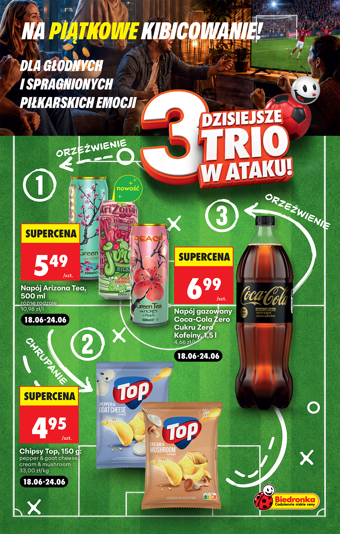 Aktuální Biedronka - Football leták platný od čtvrtka 18.06.2026 do středy 24.06.2026