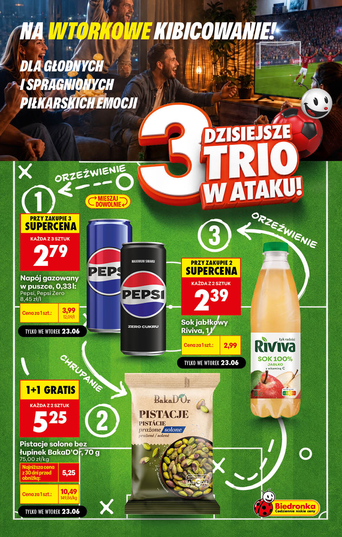 Aktuální Biedronka - Football leták platný od úterý 23.06.2026 do úterý 30.06.2026