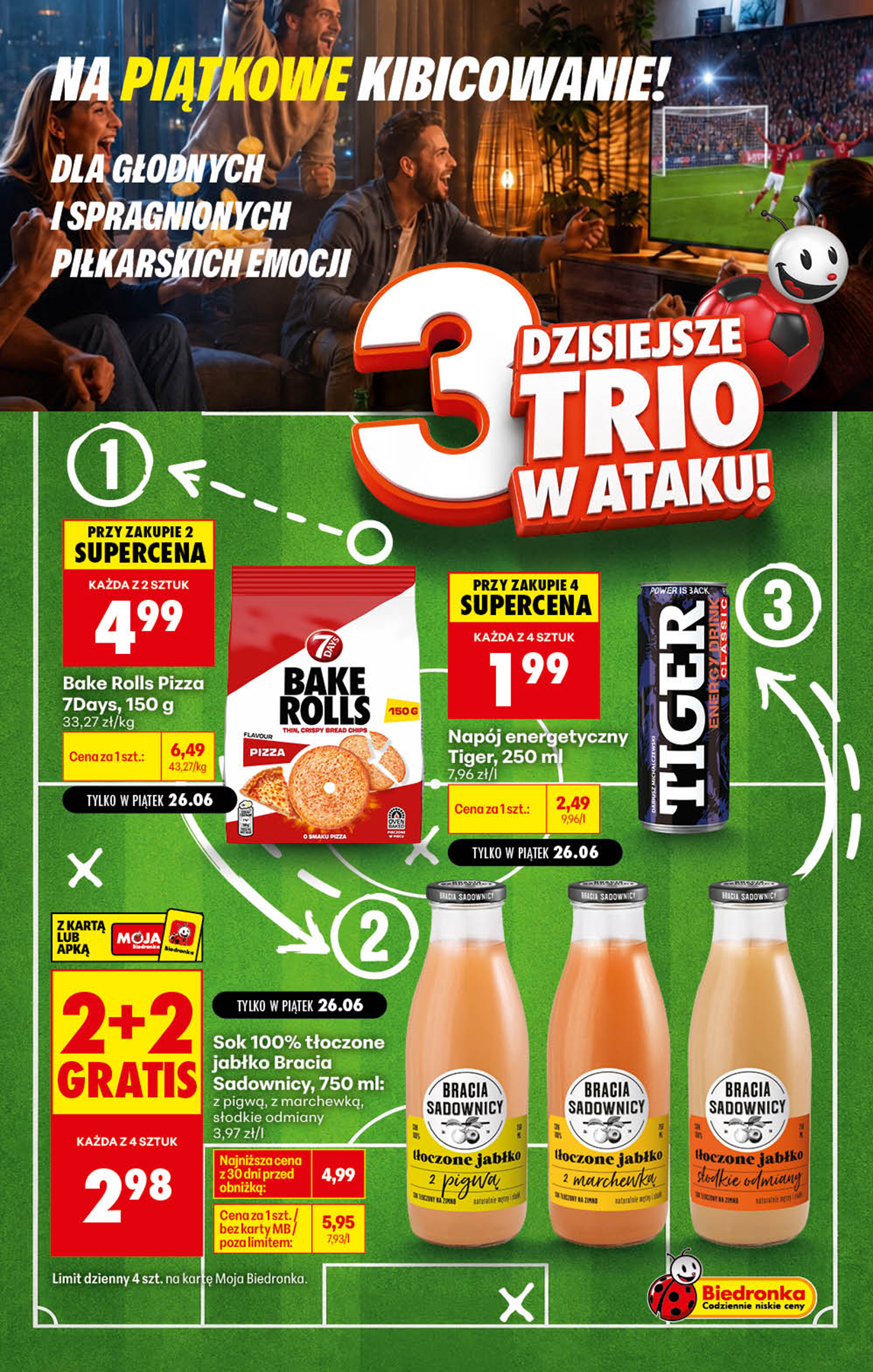 Aktuální Biedronka - Football leták platný od pátku 26.06.2026