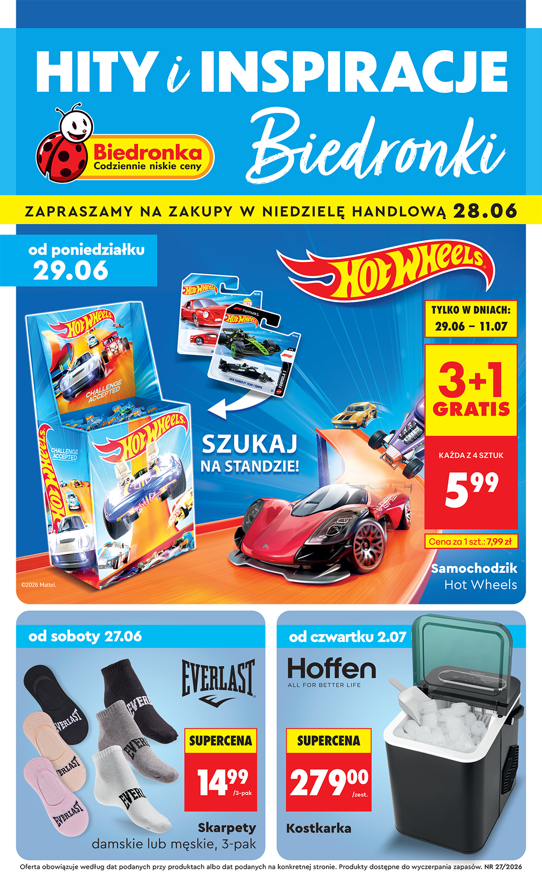 Aktuální Biedronka - Hity i inspiracje leták platný od soboty 27.06.2026 do soboty 11.07.2026