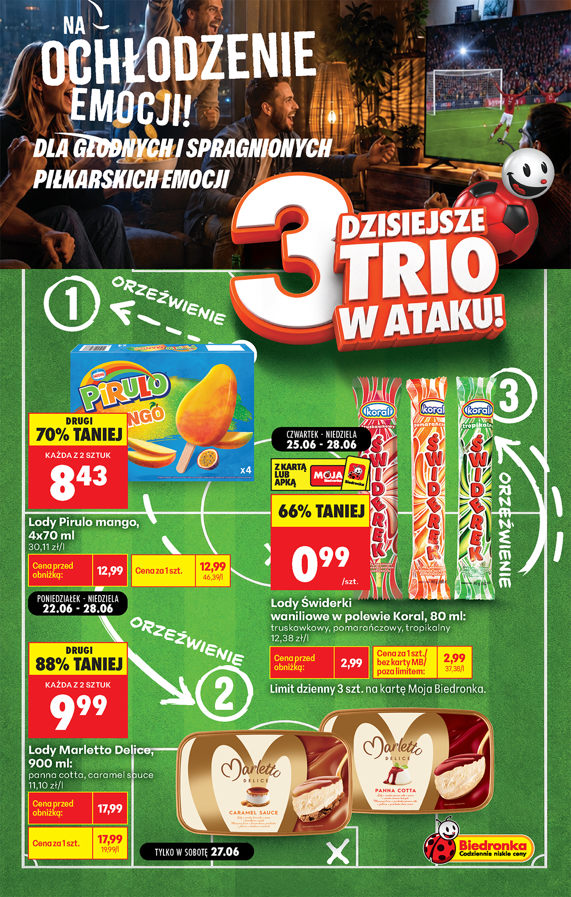 Aktuální Biedronka - Football leták platný od čtvrtka 25.06.2026 do neděle 28.06.2026