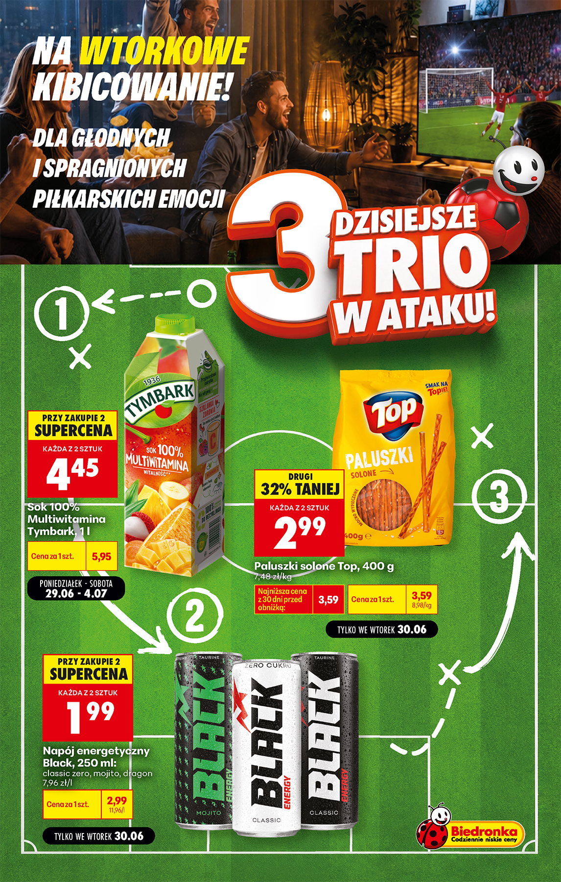 Aktuální Biedronka - Football leták platný od úterý 30.06.2026