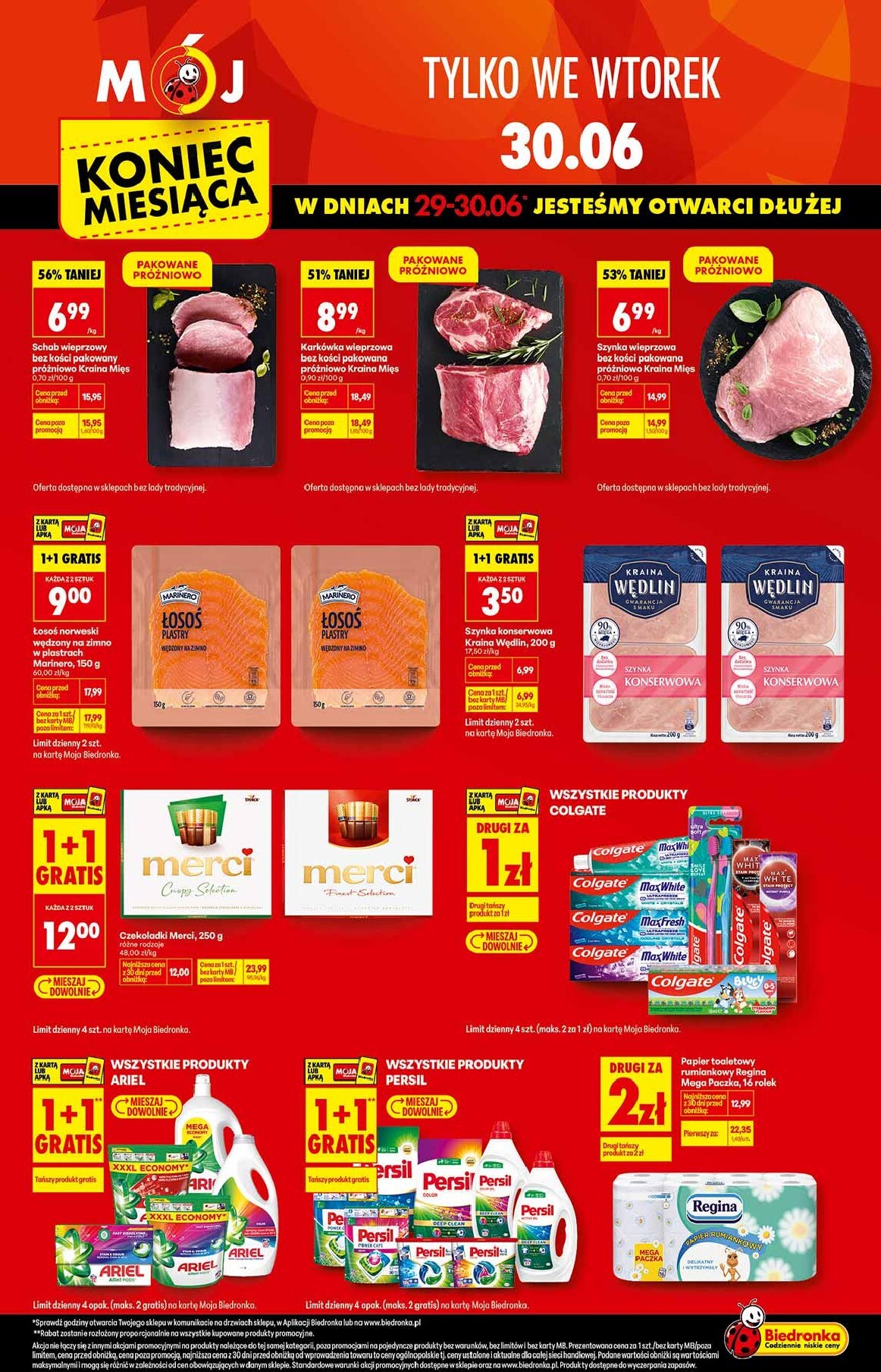 Aktuální Biedronka - Mój koniec miesiąca leták platný od úterý 30.06.2026
