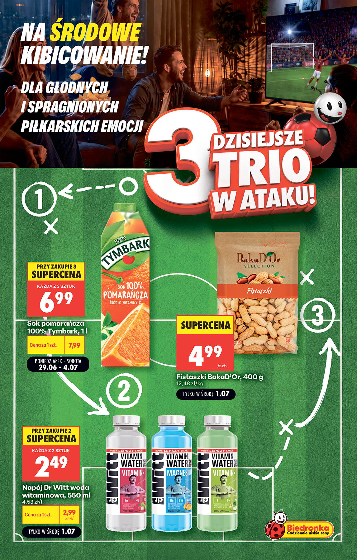 Aktuální Biedronka - Football leták platný od středy 01.07.2026