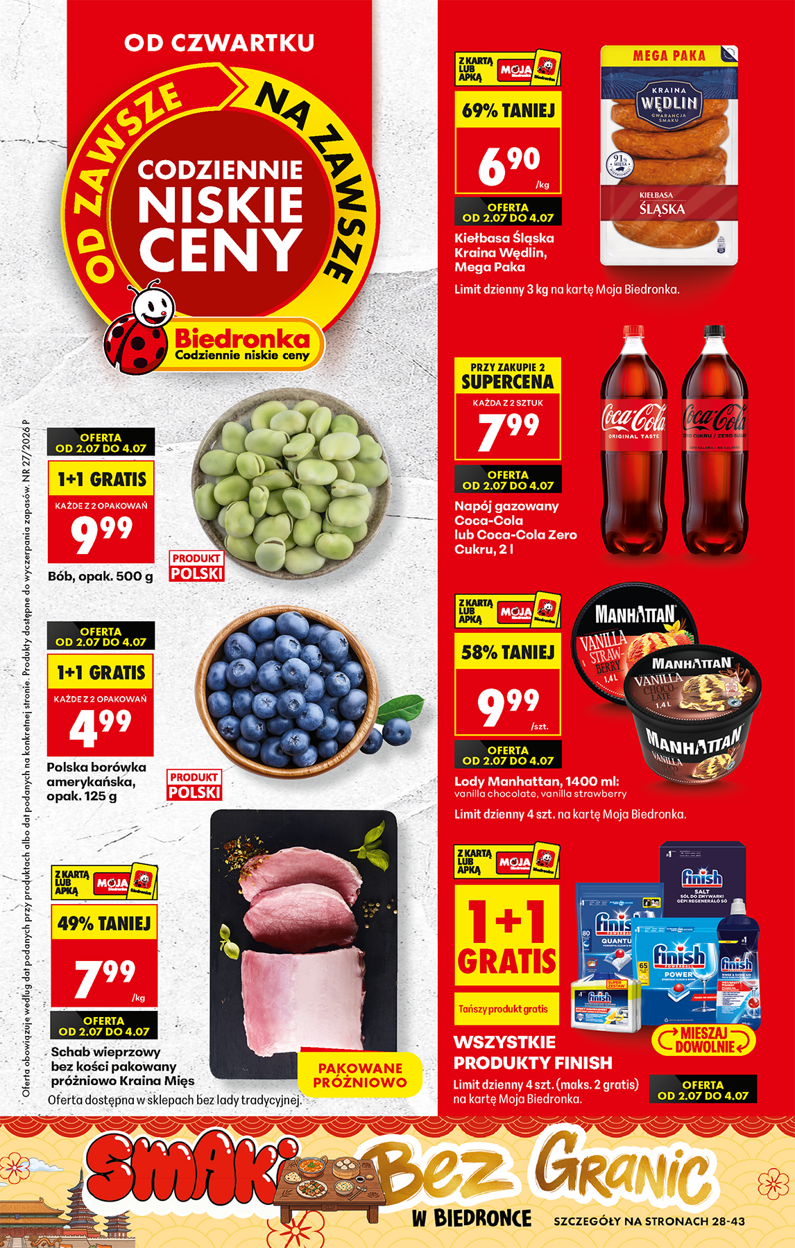 Aktuální Biedronka leták platný od čtvrtka 02.07.2026 do středy 08.07.2026