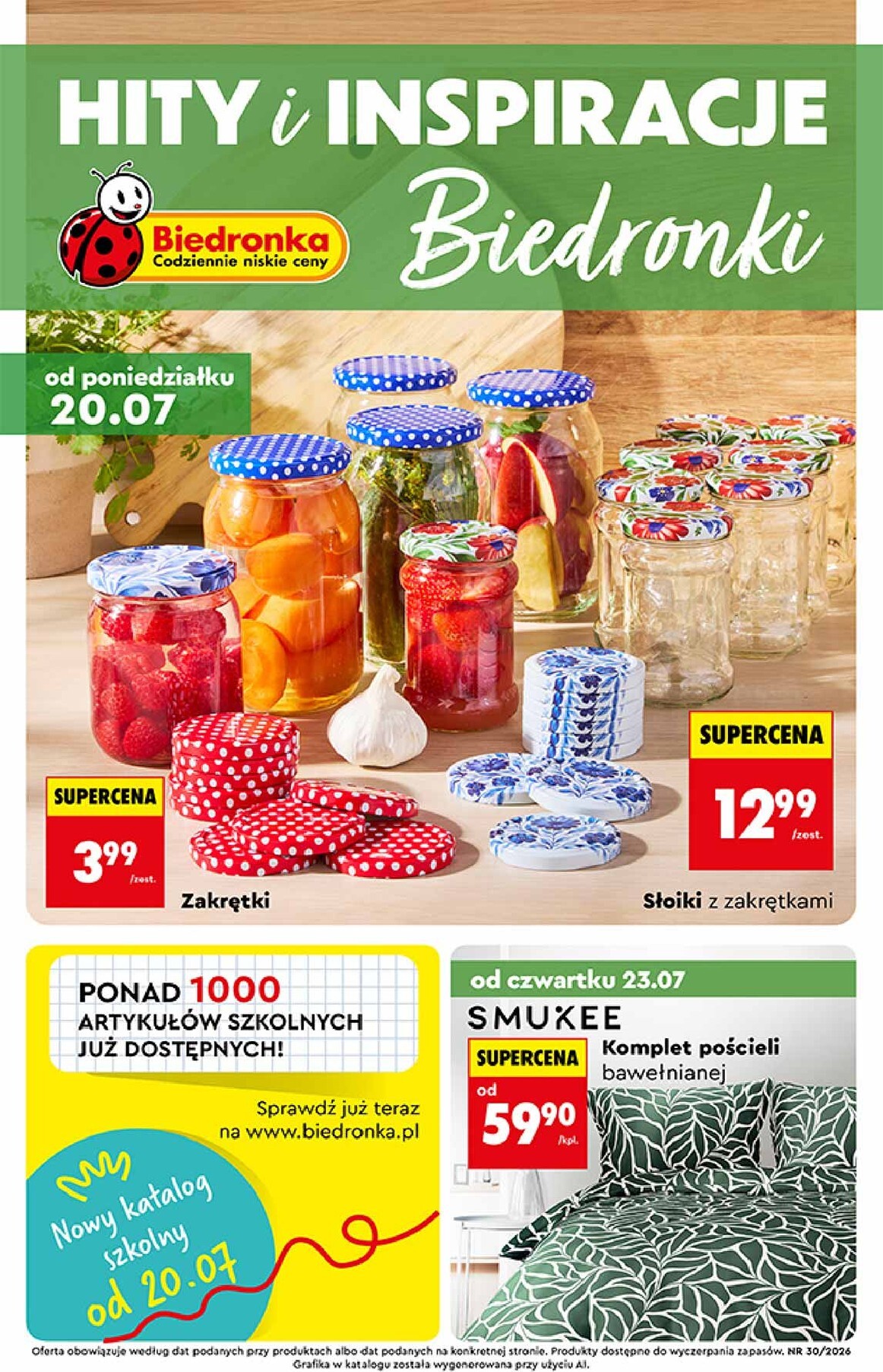 Biedronka - Hity i inspiracje - 20.07 - Gazetka - Biedronka.pl leták na příští týden od pondělí 20.07.2026 do pátku 31.07.2026