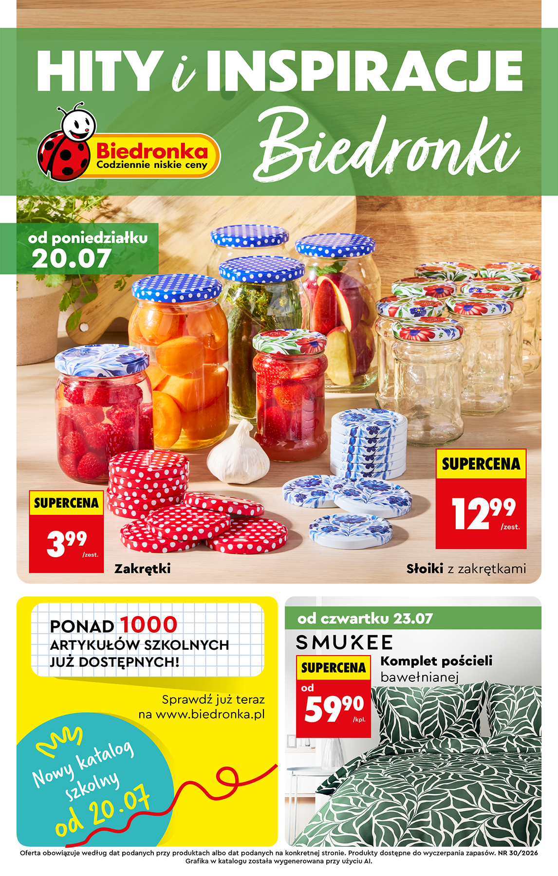 Biedronka - Hity i inspiracje leták na příští týden od pondělí 20.07.2026 do středy 05.08.2026