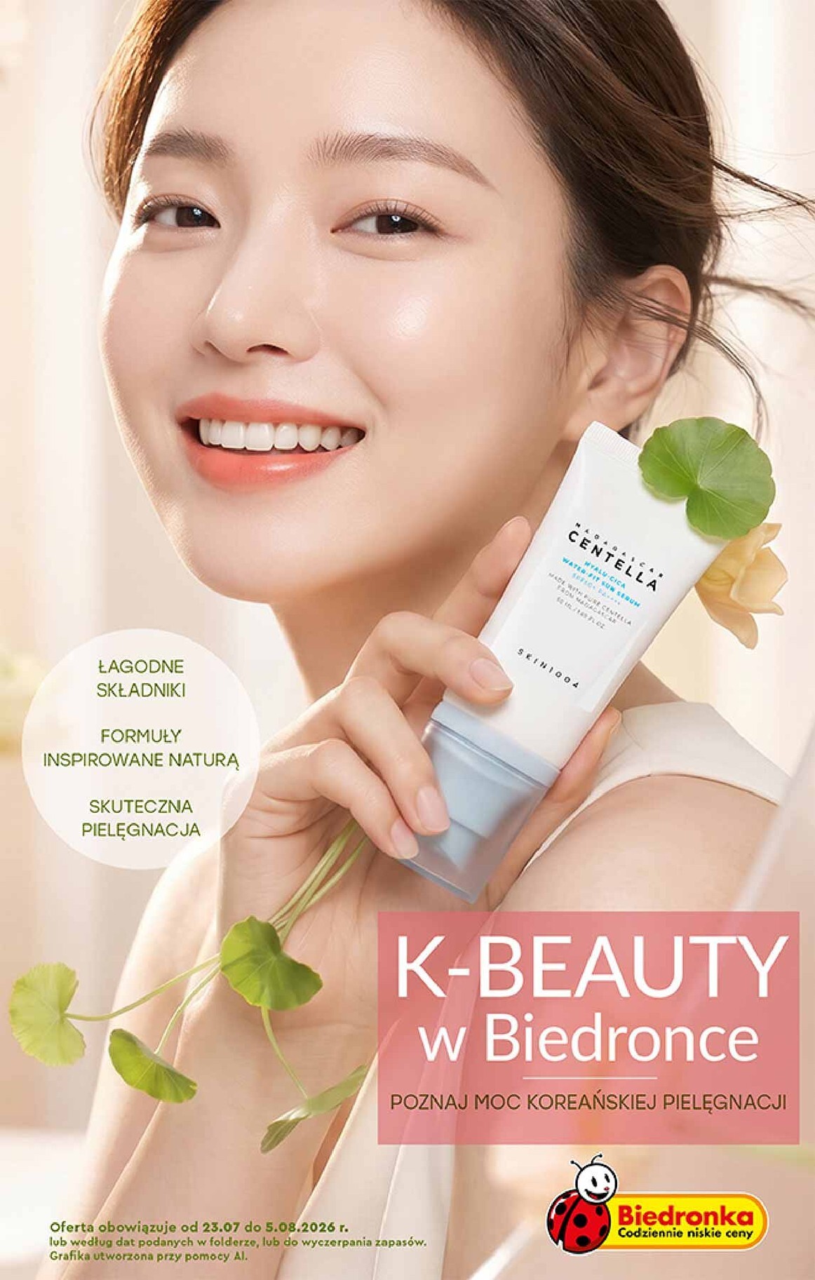 Aktuální Biedronka - K- Beauty leták platný od čtvrtka 23.07.2026 do středy 05.08.2026