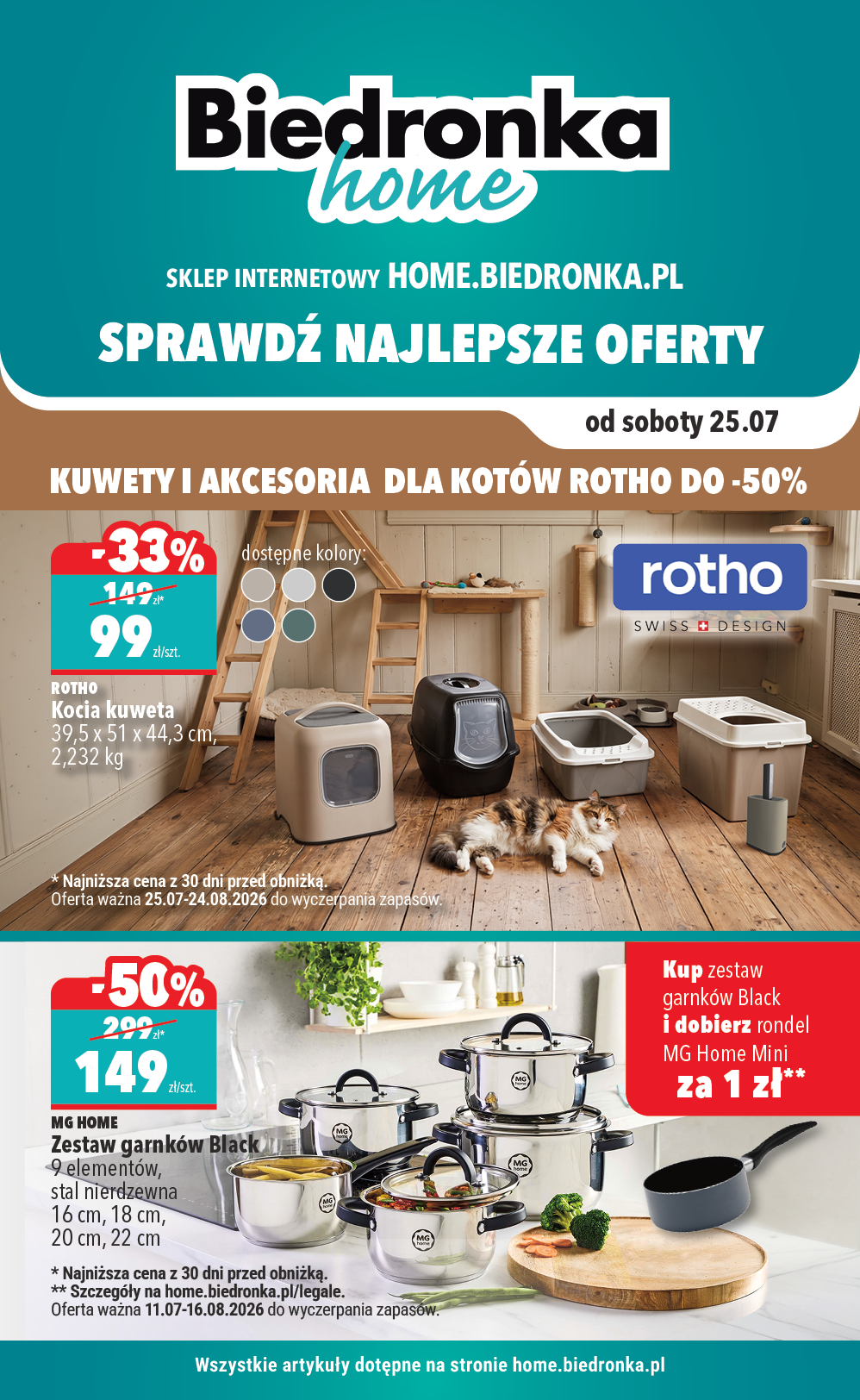 Aktuální Biedronka - Home leták platný od soboty 25.07.2026 do pondělí 31.08.2026