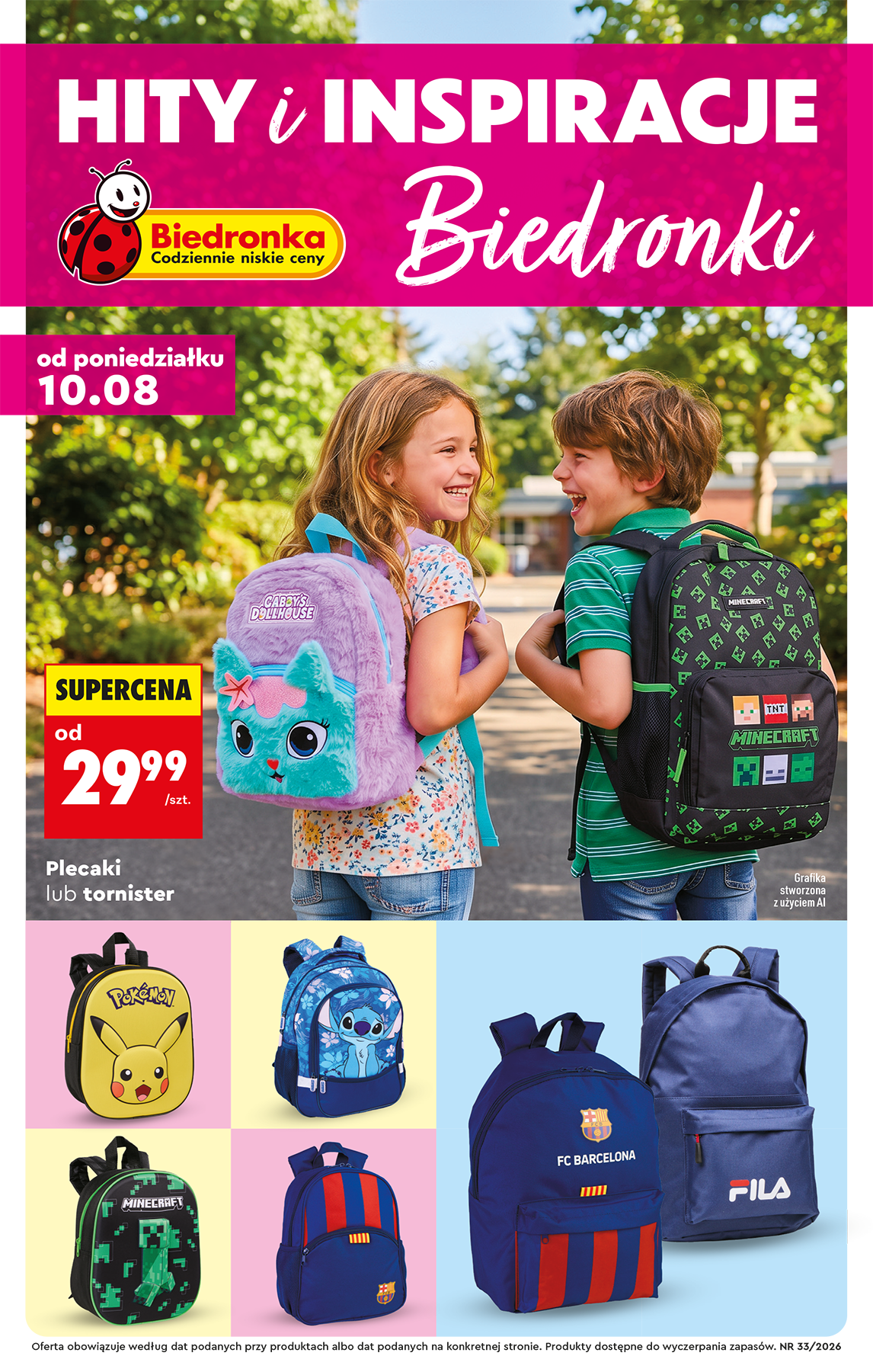 Biedronka - Hity i inspiracje leták na příští týden od pondělí 10.08.2026 do soboty 22.08.2026