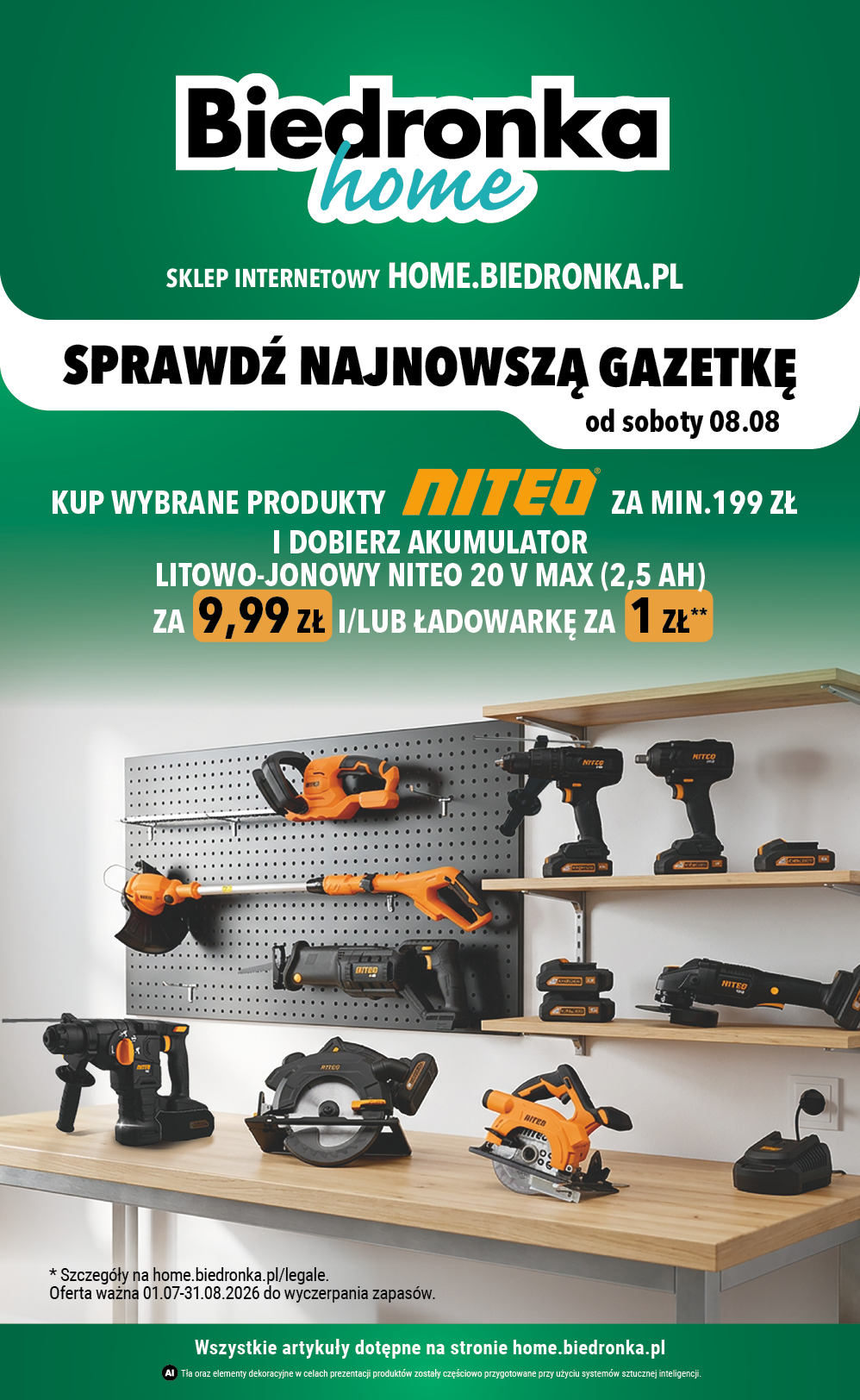 Aktuální Biedronka leták platný od středy 01.07.2026 do pondělí 31.08.2026